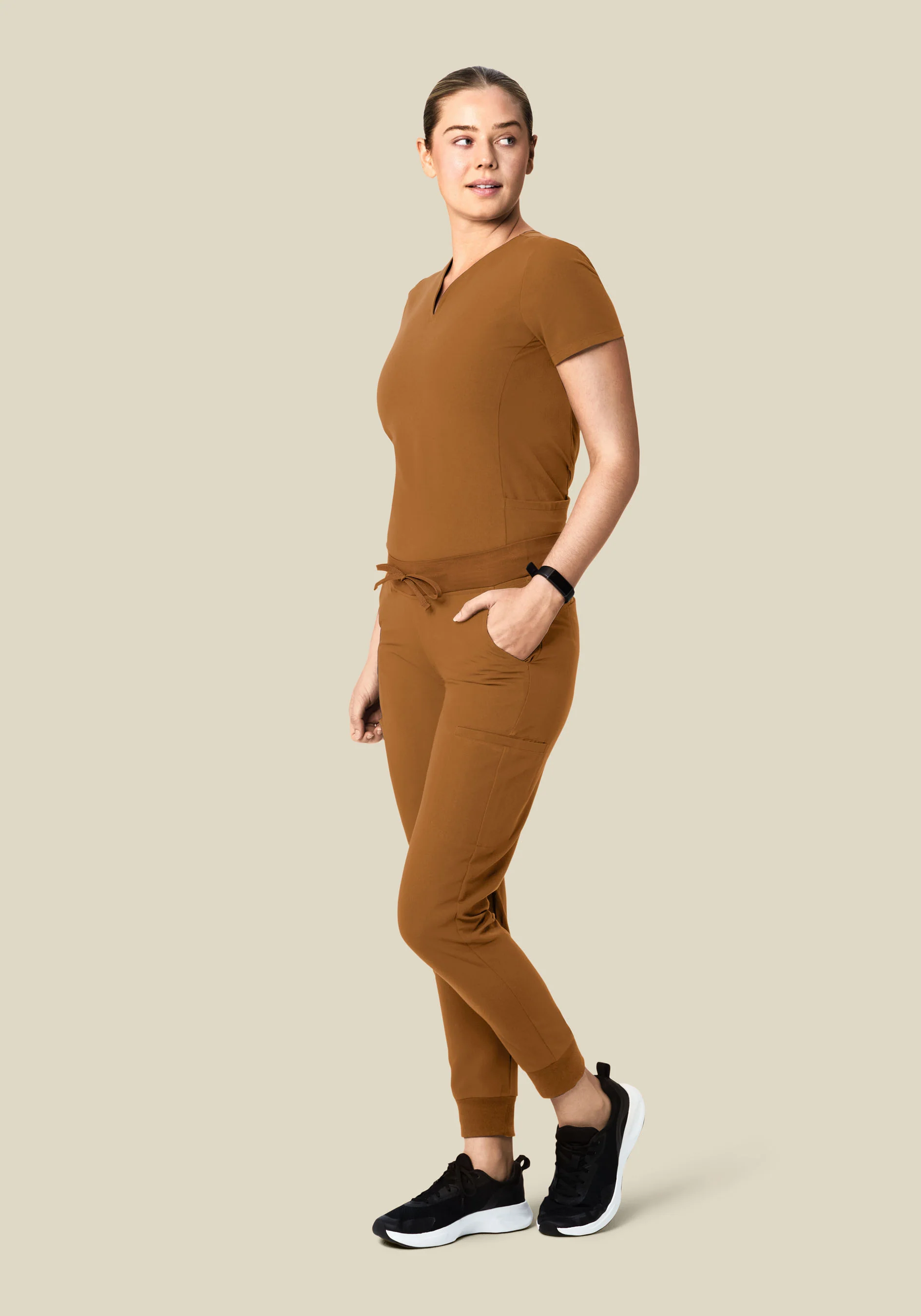 11 Pocket Joggers Camel - Image 3