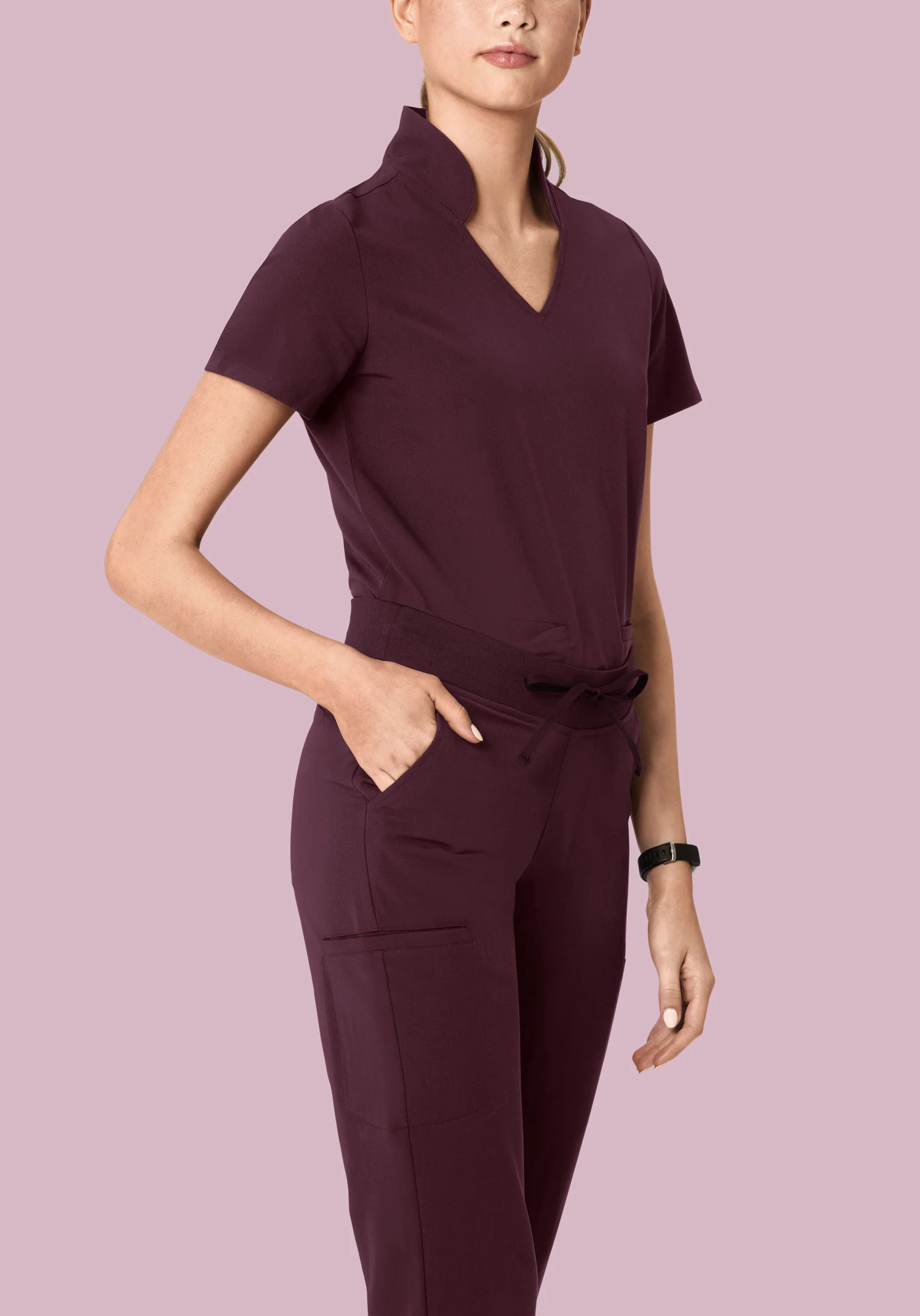 11 Pocket Joggers Merlot - Image 3