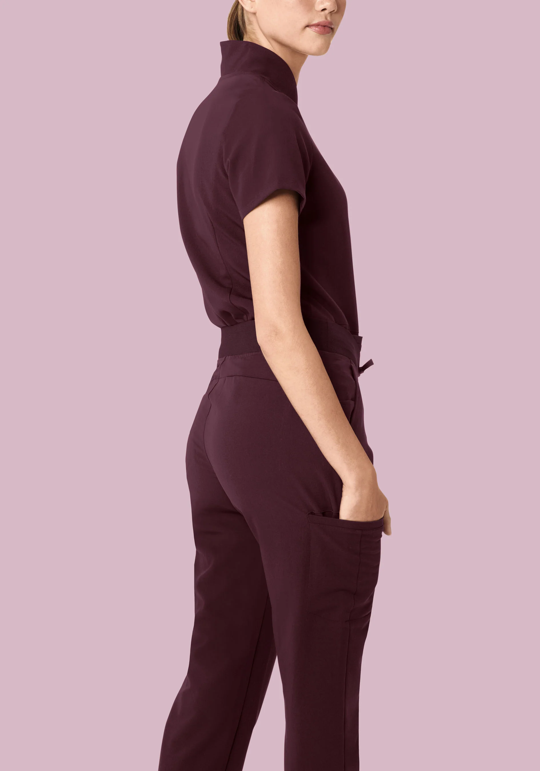 11 Pocket Joggers Merlot - Image 4