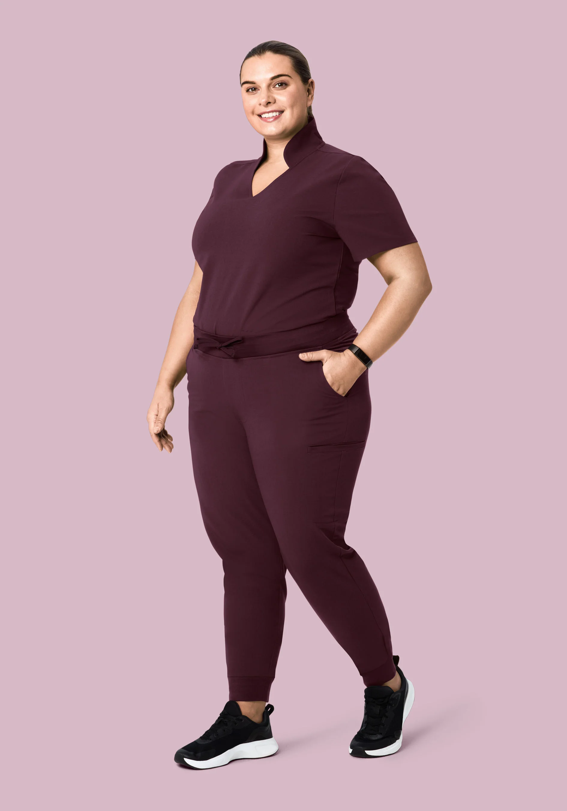 11 Pocket Joggers Merlot - Image 5