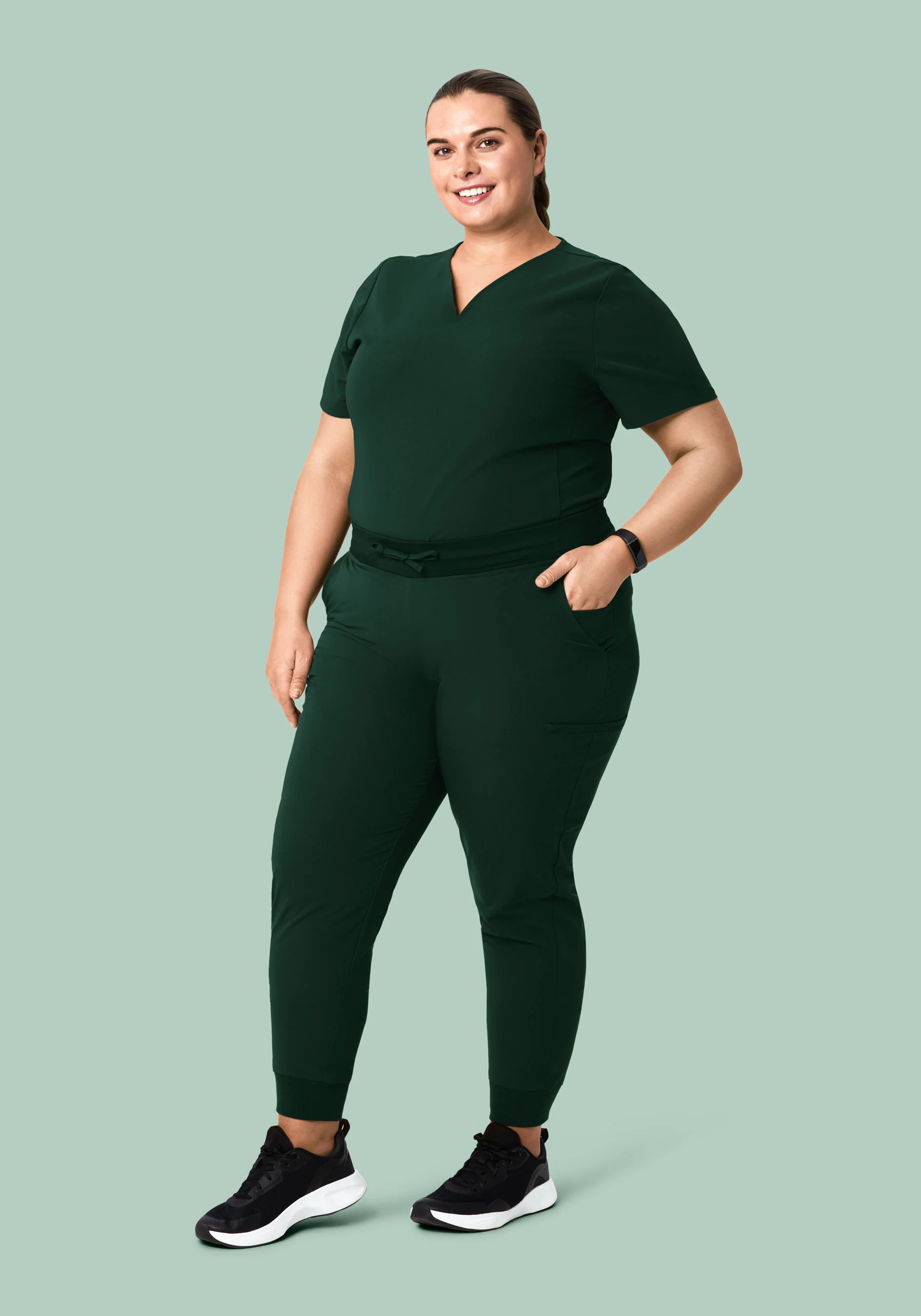 11 Pocket Joggers Midnight Green - Image 5