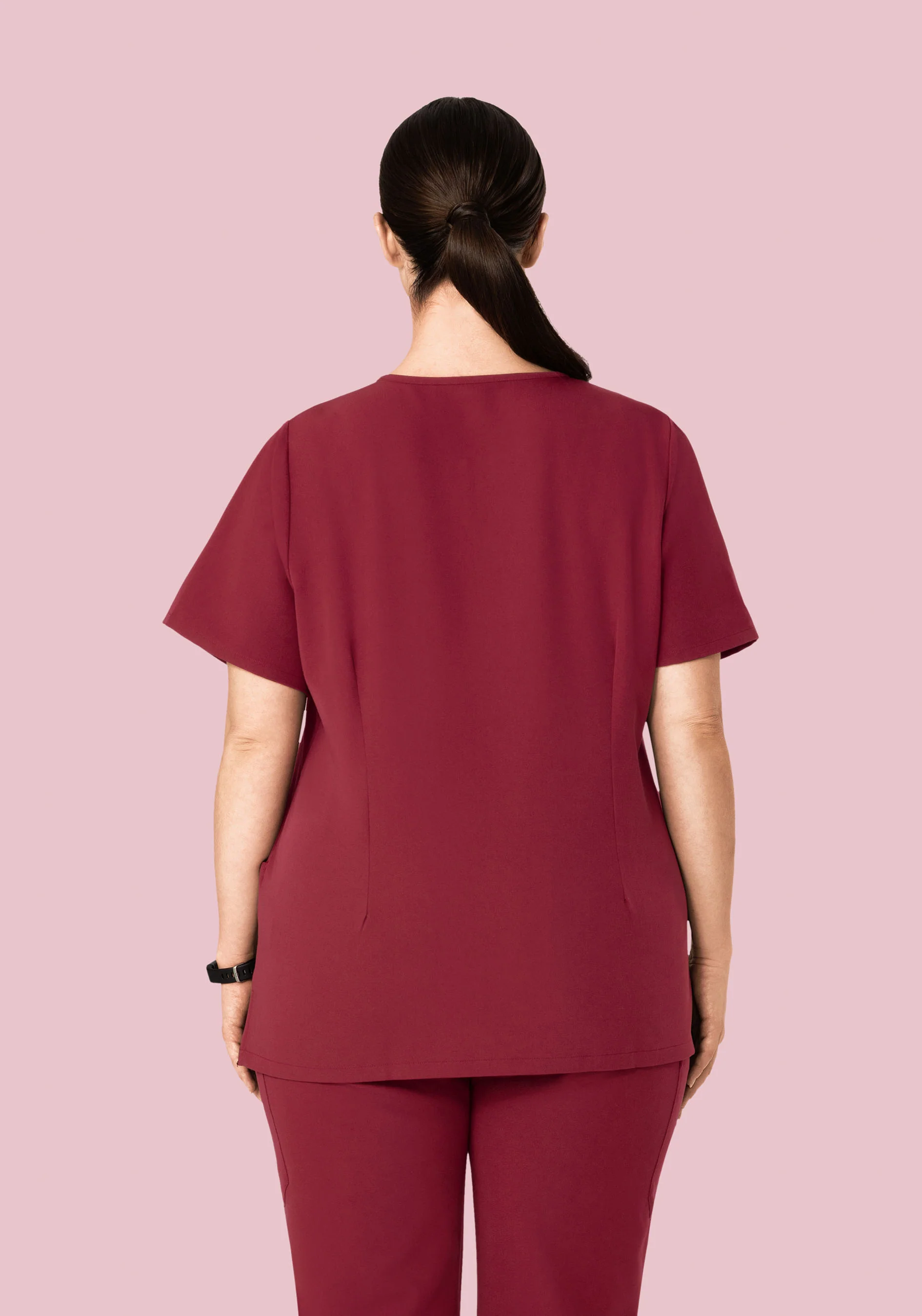 5 Pocket Notch Neck Top Garnet - Image 8