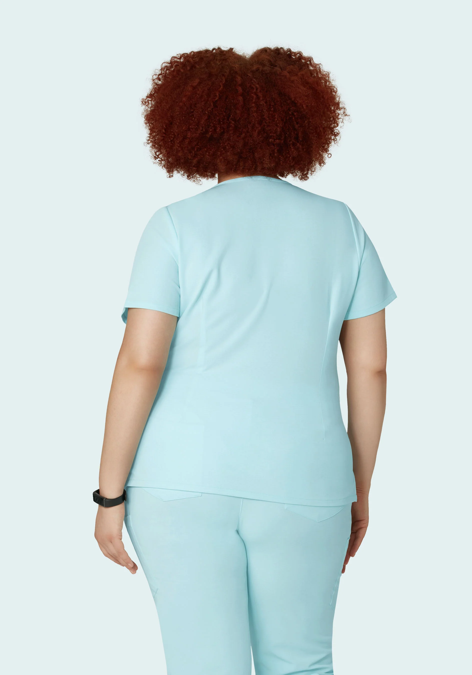 5 Pocket Notch Neck Top Glacier - Image 8