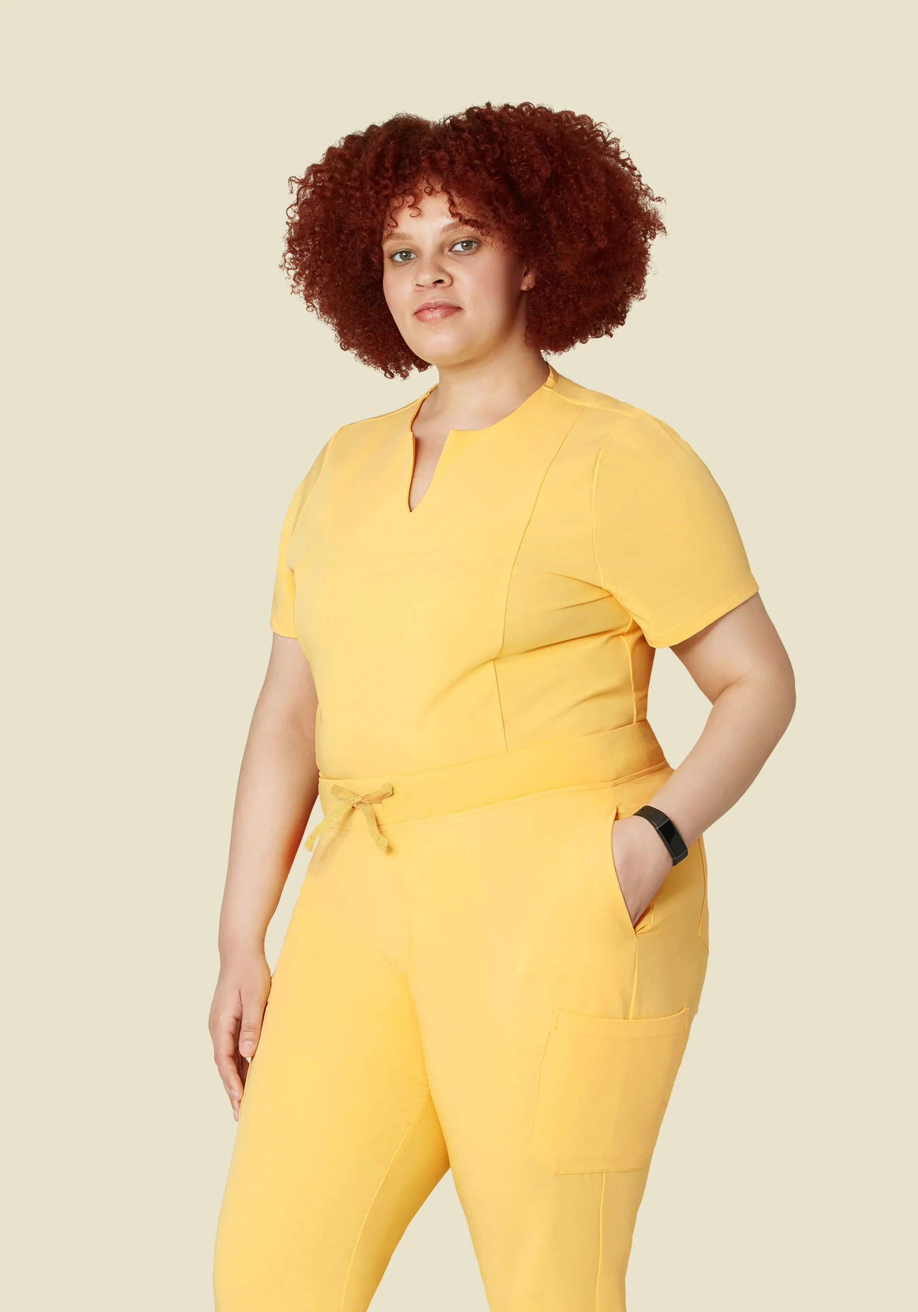 5 Pocket Notch Neck Top Lemonade - Image 6
