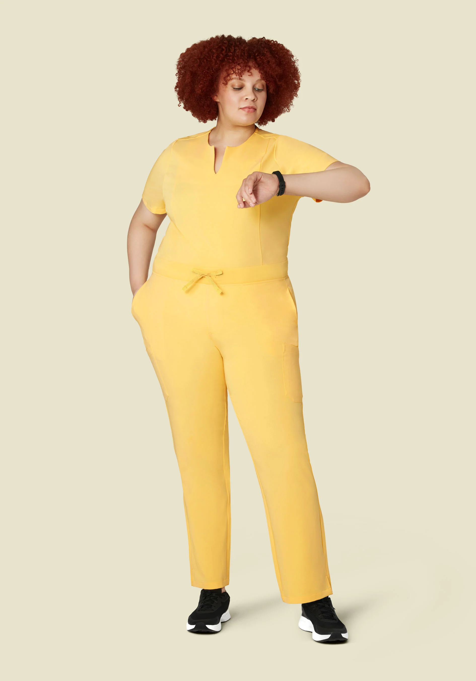 5 Pocket Notch Neck Top Lemonade - Image 7