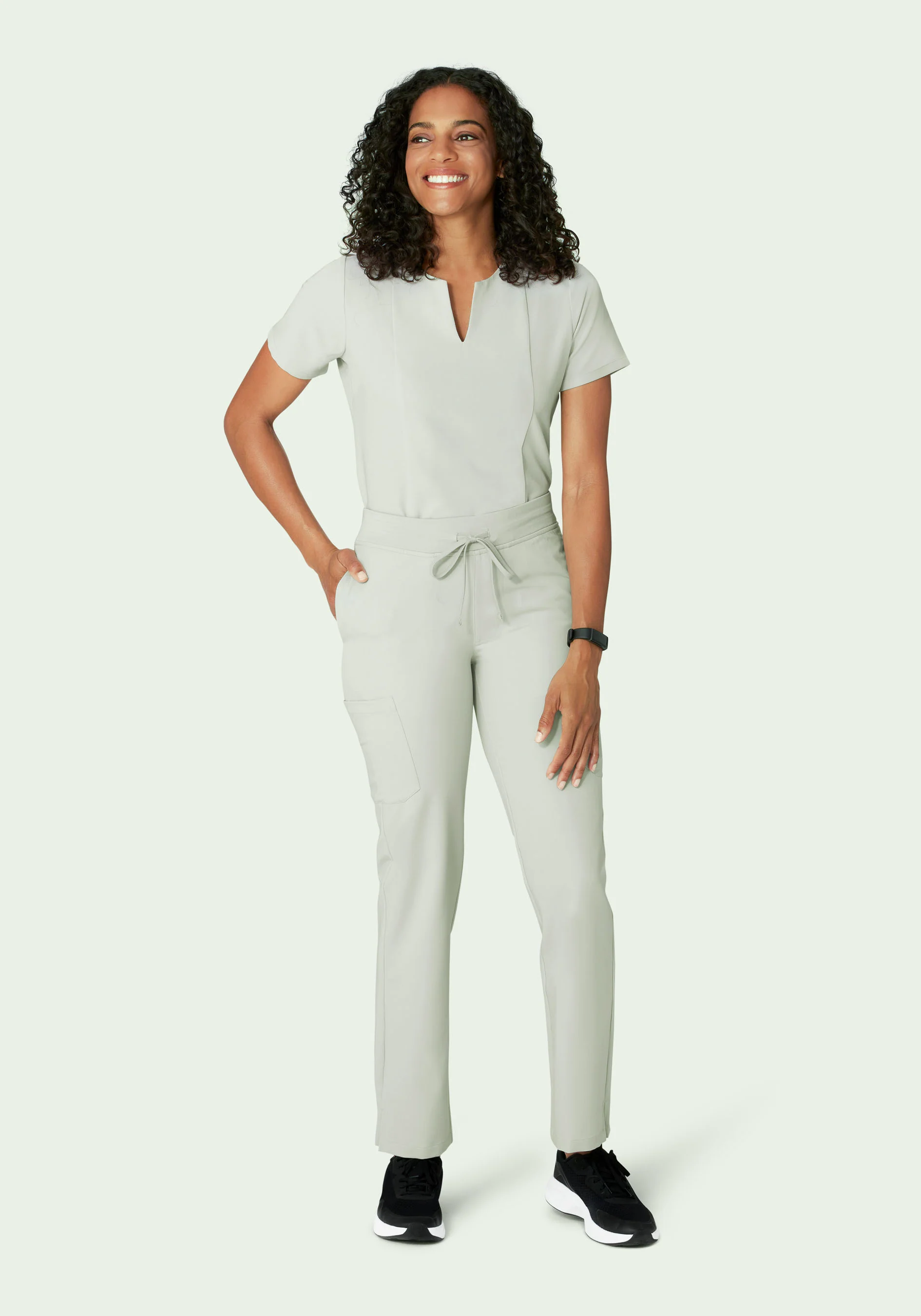 5 Pocket Notch Neck Top Northern Droplet - Image 3