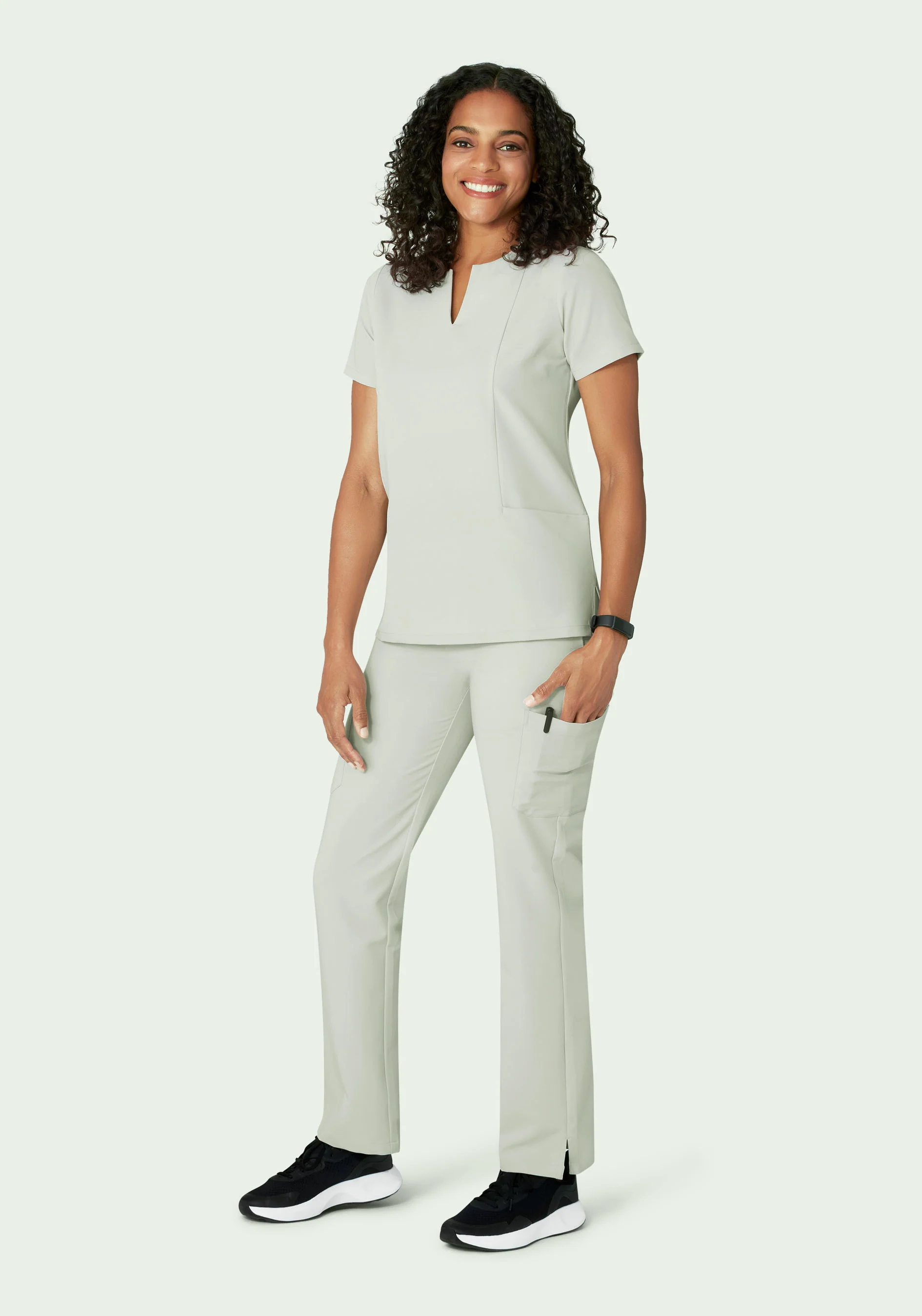5 Pocket Notch Neck Top Northern Droplet - Image 4