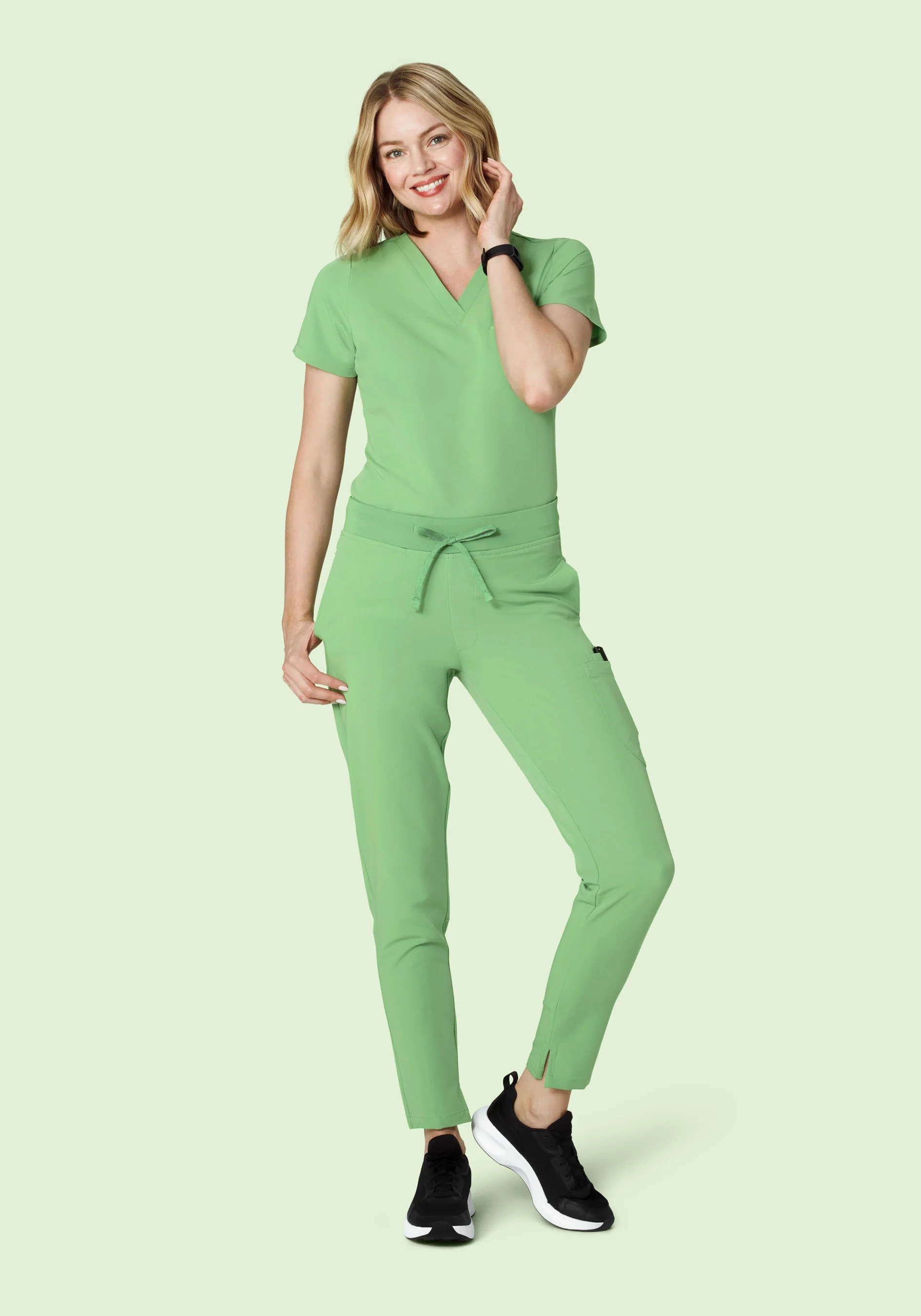 6 Pocket Slim Pants Aloe - Image 2