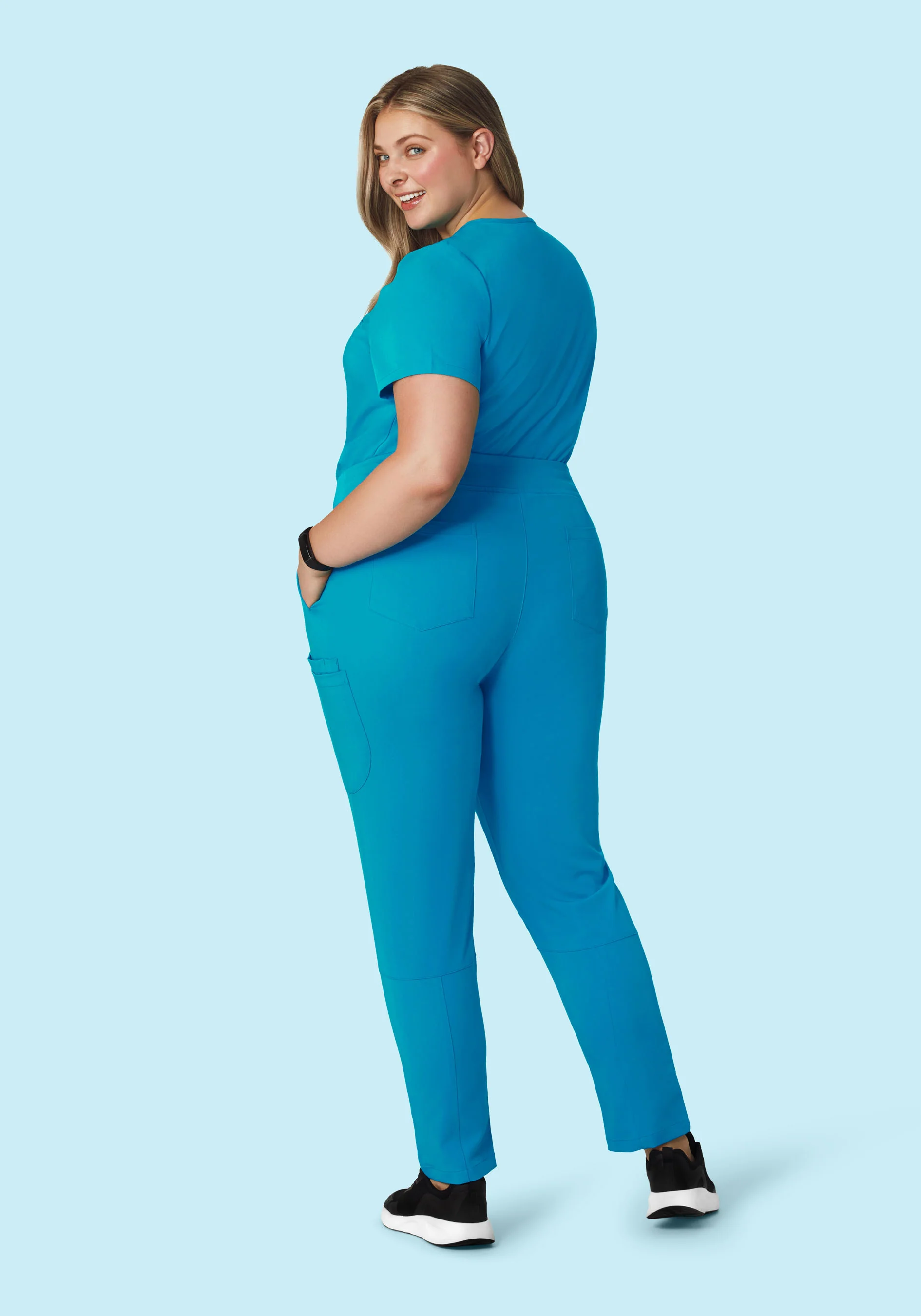 6 Pocket Slim Pants Azure - Image 6