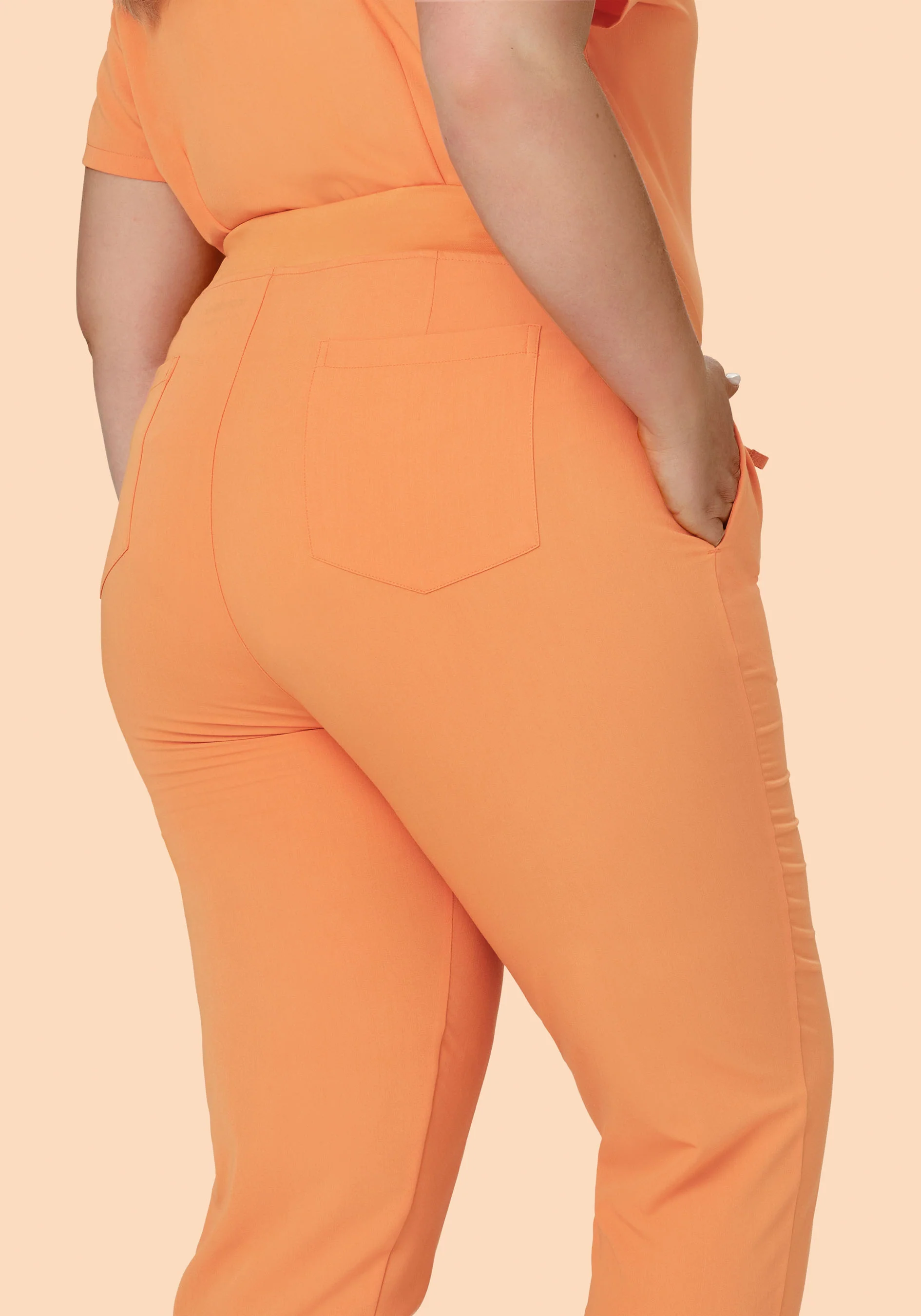 6 Pocket Slim Pants Cantaloupe - Image 3