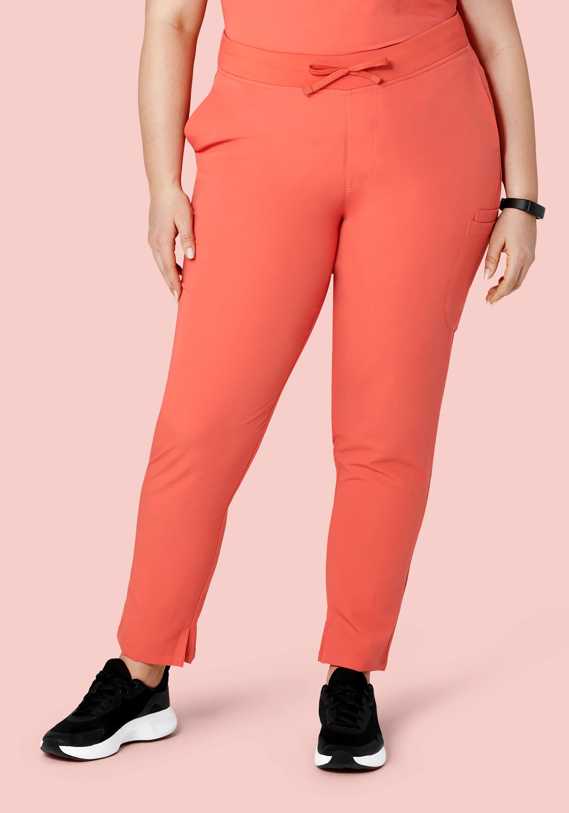 6 Pocket Slim Pants Coral - Image 5