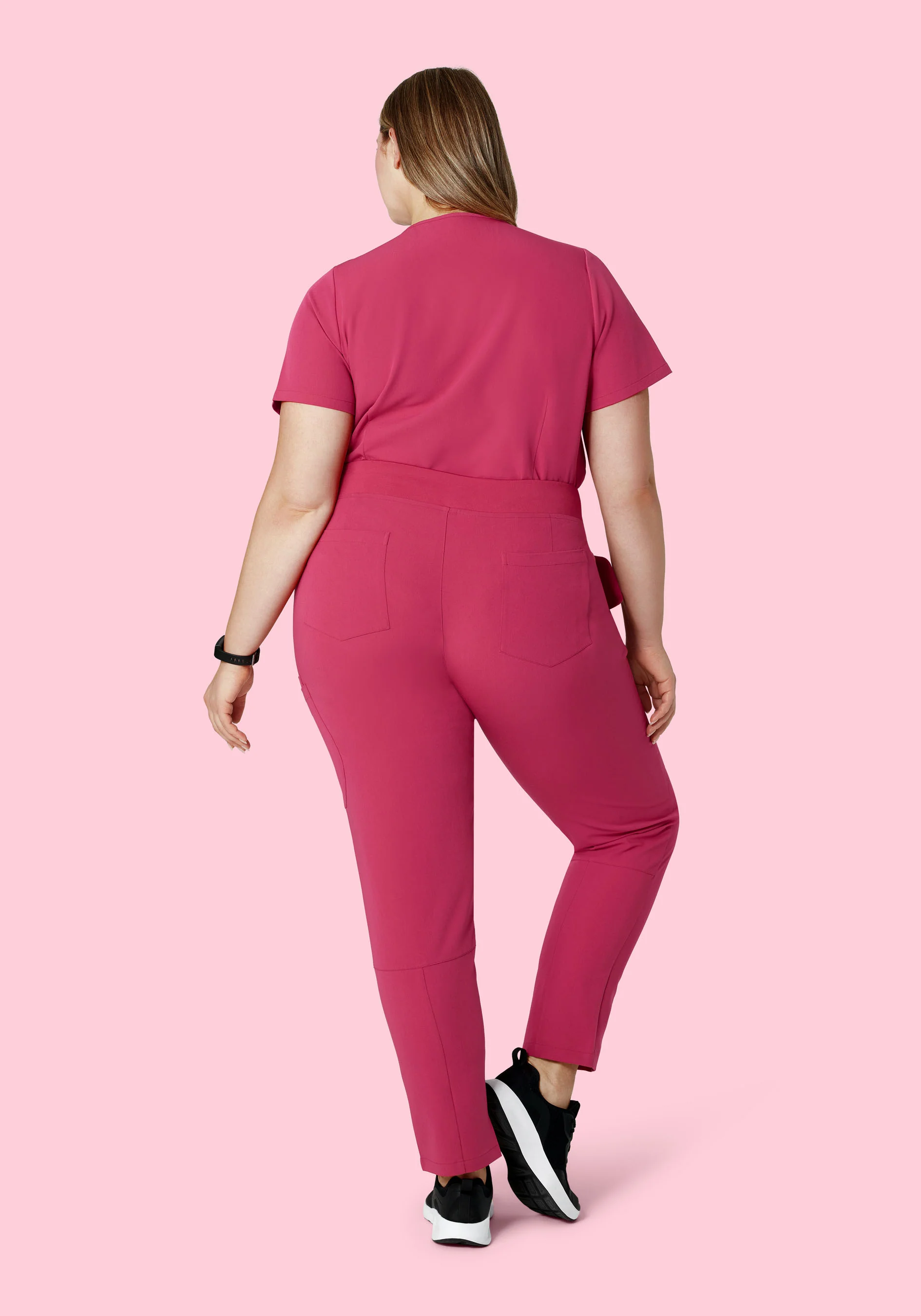 6 Pocket Slim Pants Deep Magenta - Image 7