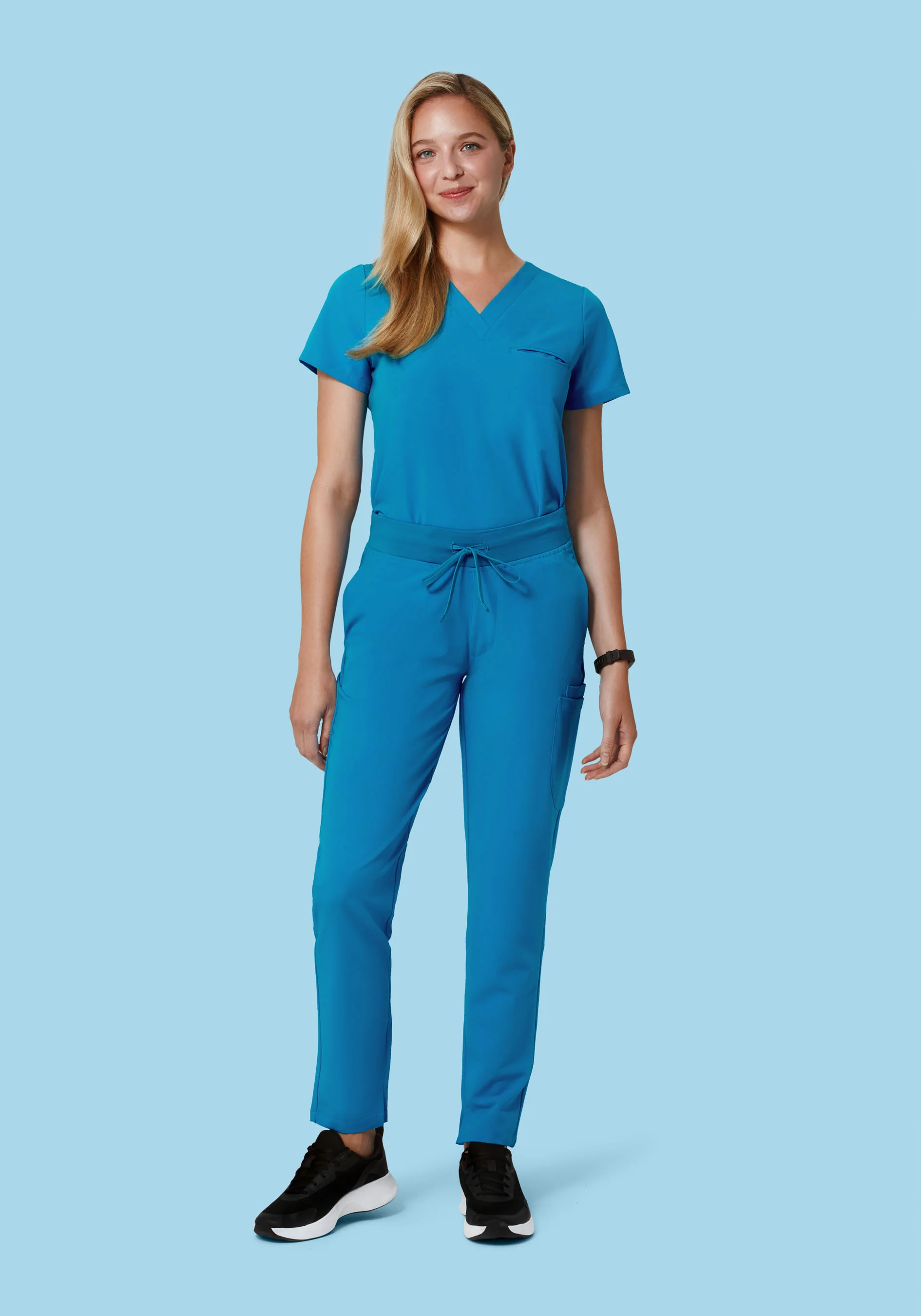 6 Pocket Slim Pants Electric Blue - Image 2