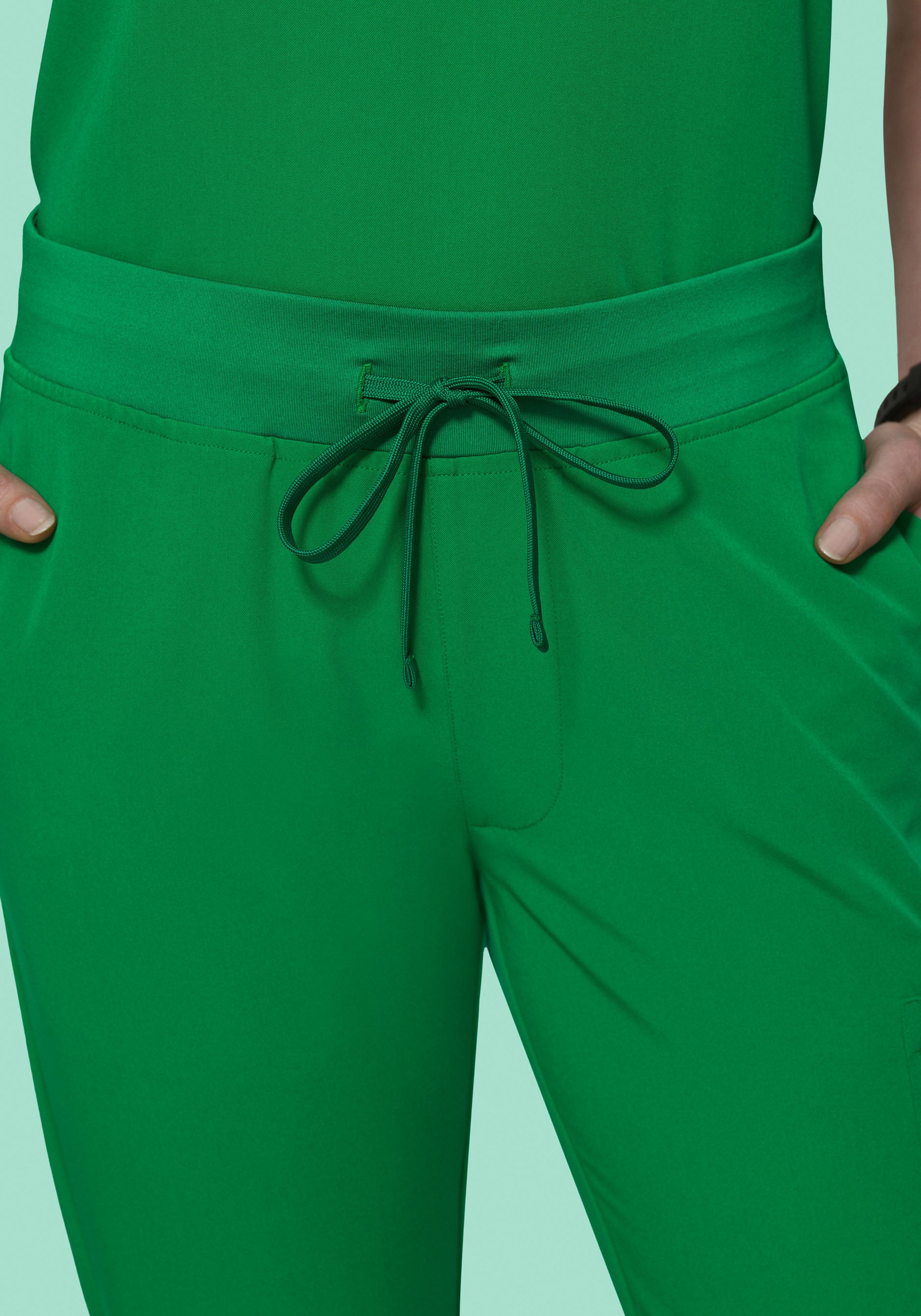 6 Pocket Slim Pants Emerald - Image 3