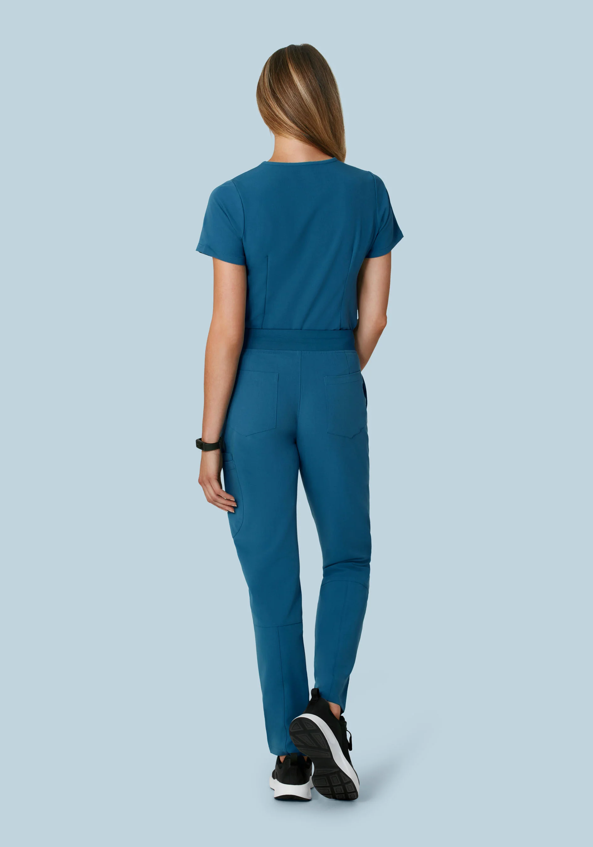 6 Pocket Slim Pants Harbor Blue - Image 4