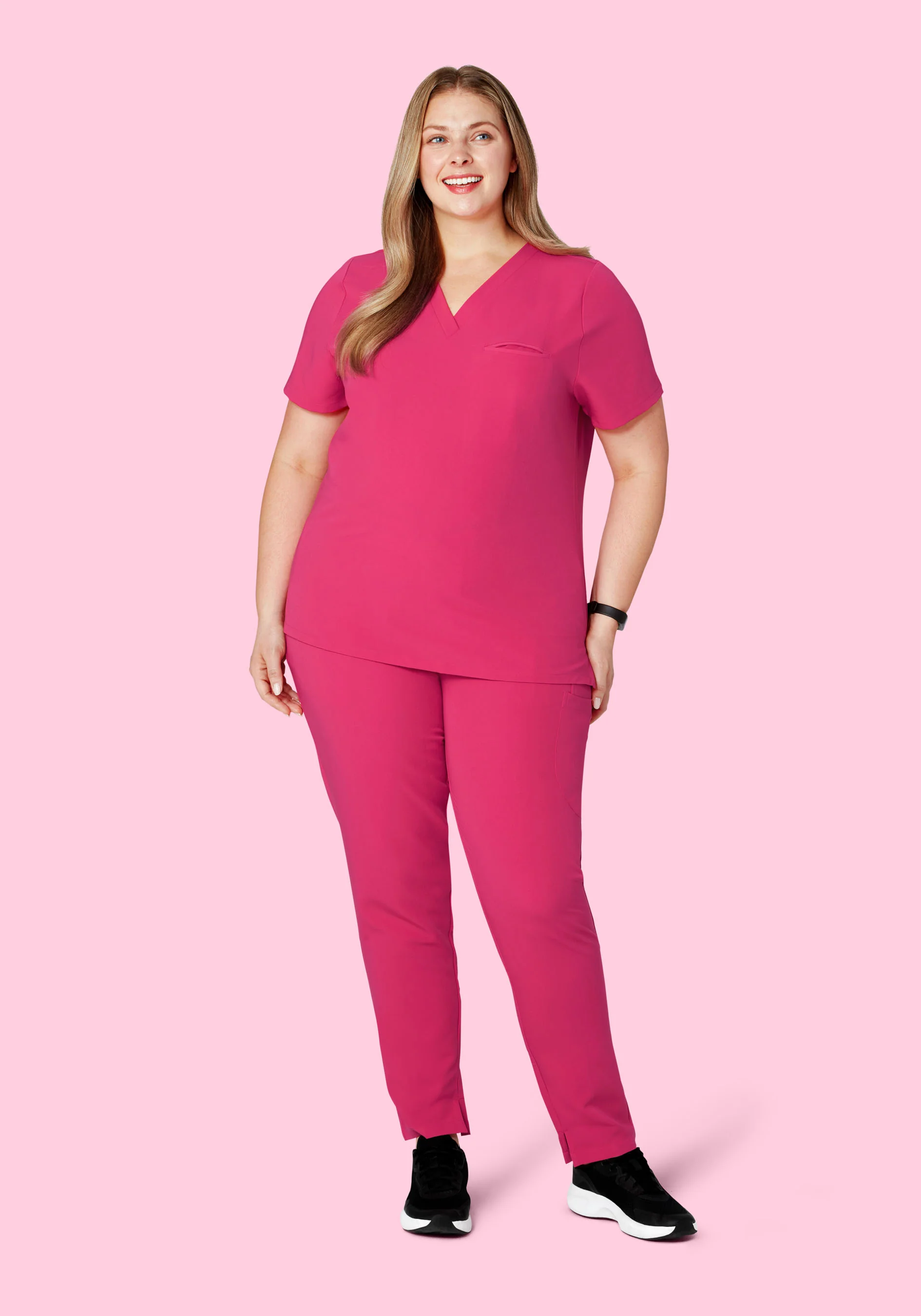 6 Pocket Slim Pants Hot Pink - Image 7