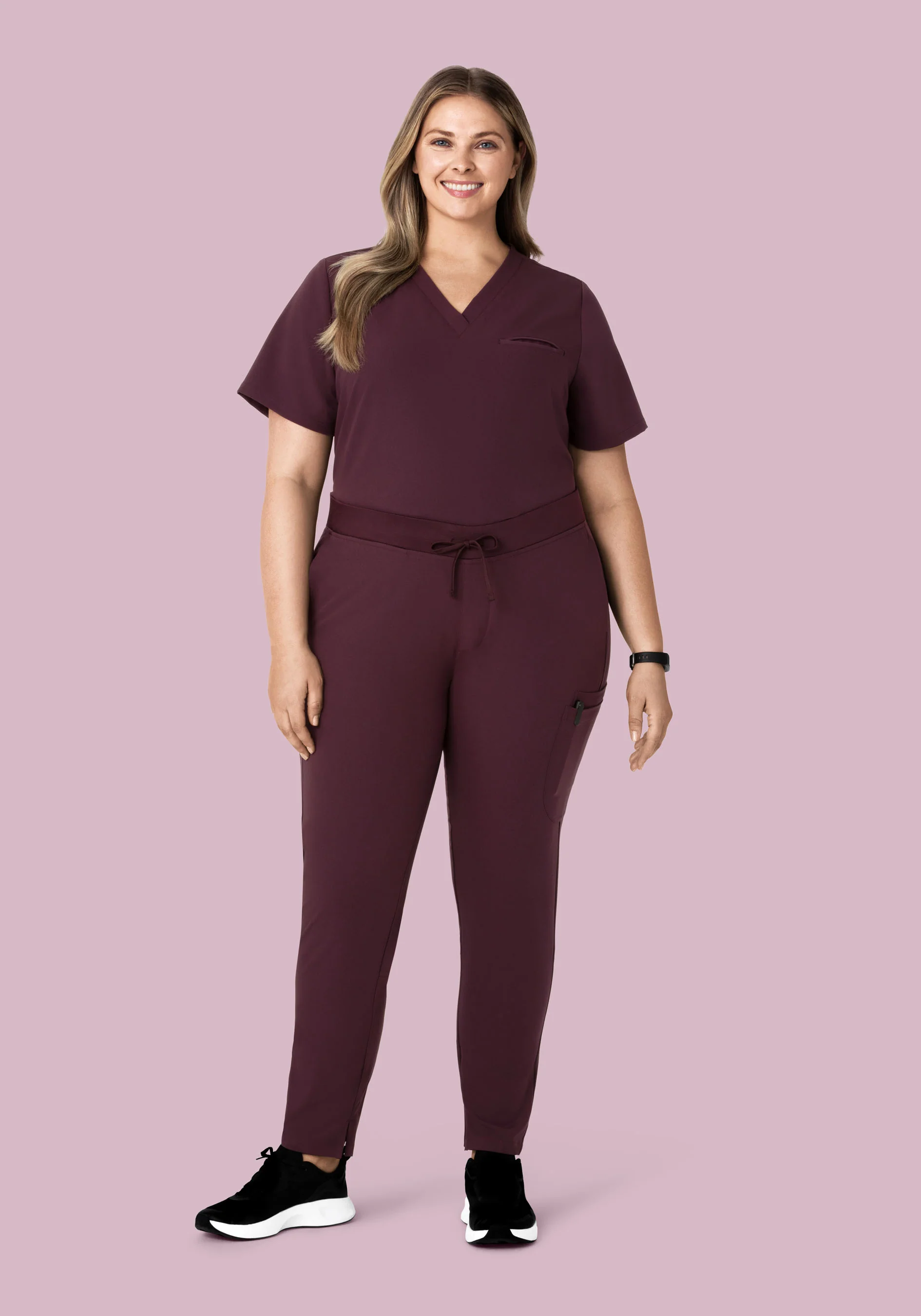 6 Pocket Slim Pants Merlot - Image 6