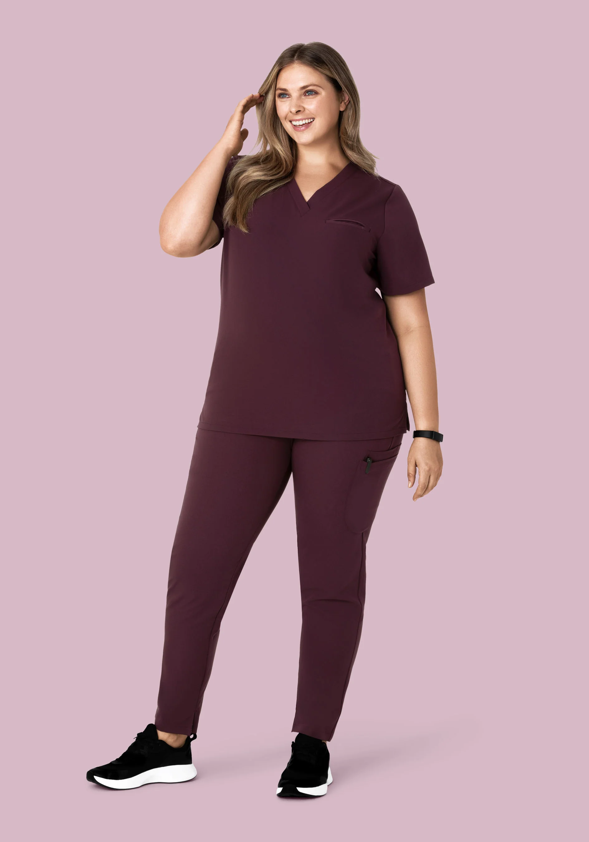 6 Pocket Slim Pants Merlot - Image 7