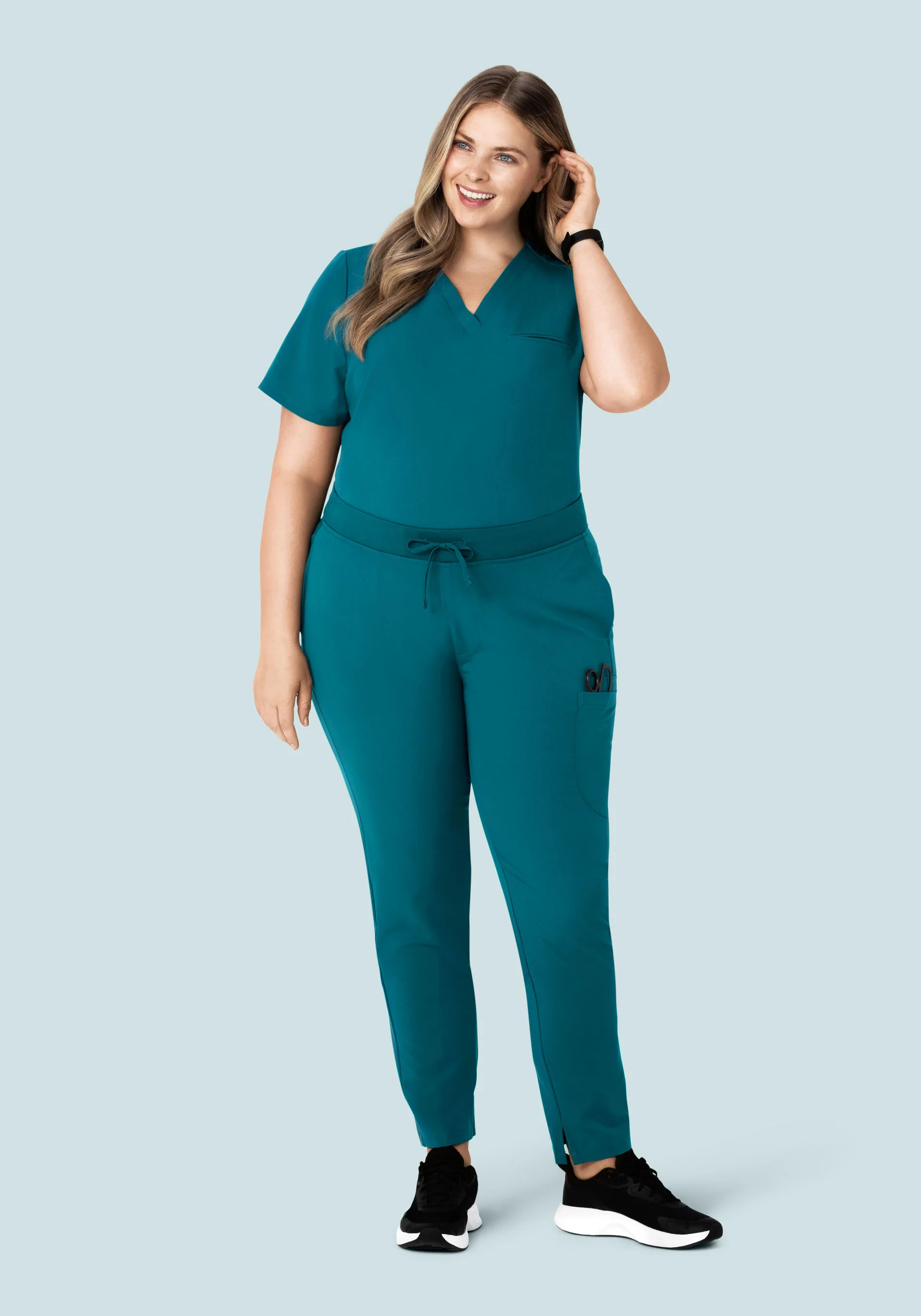 6 Pocket Slim Pants Peacock - Image 5