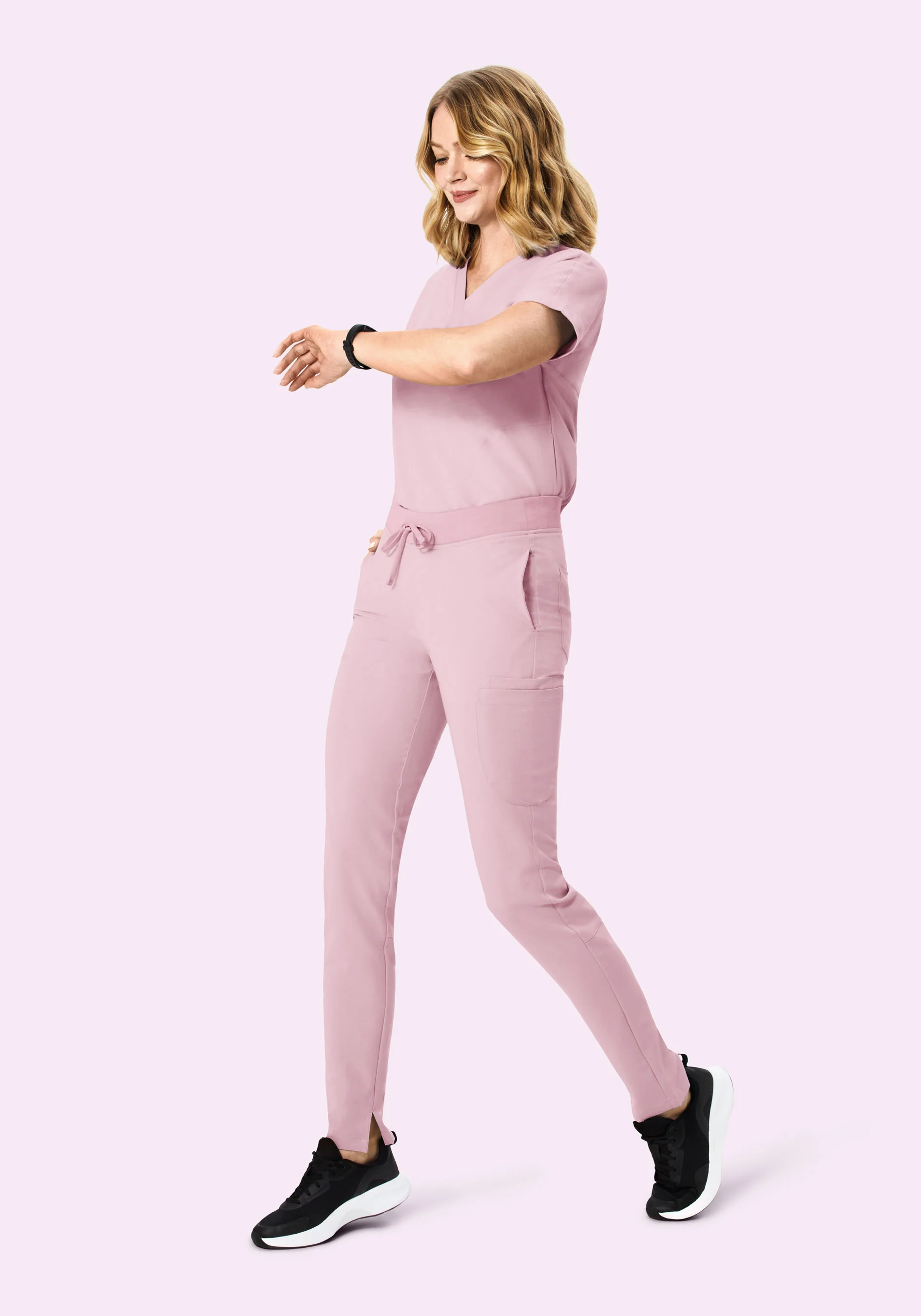 6 Pocket Slim Pants Pink Pearl - Image 2