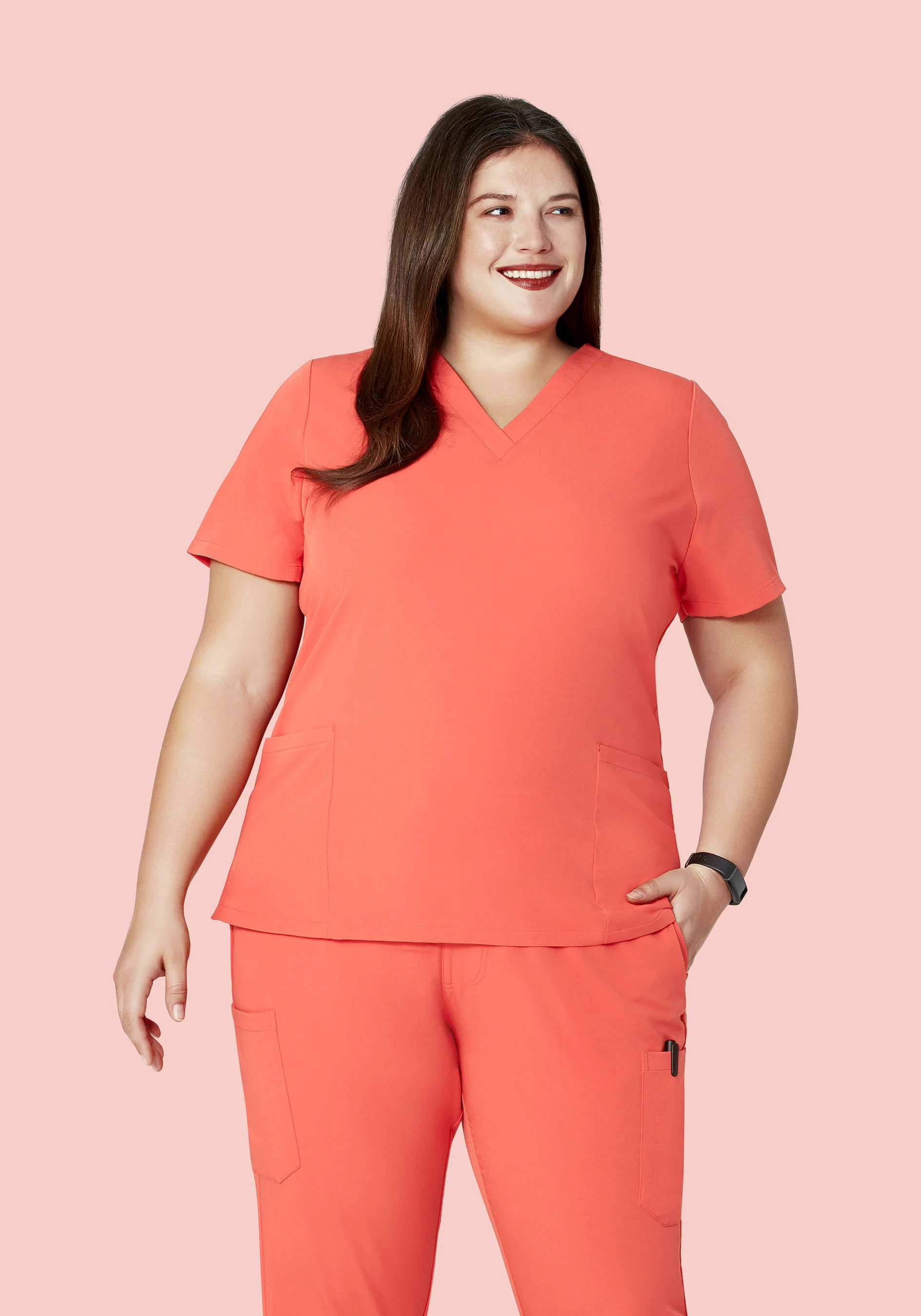 6 Pocket Top Coral - Image 5