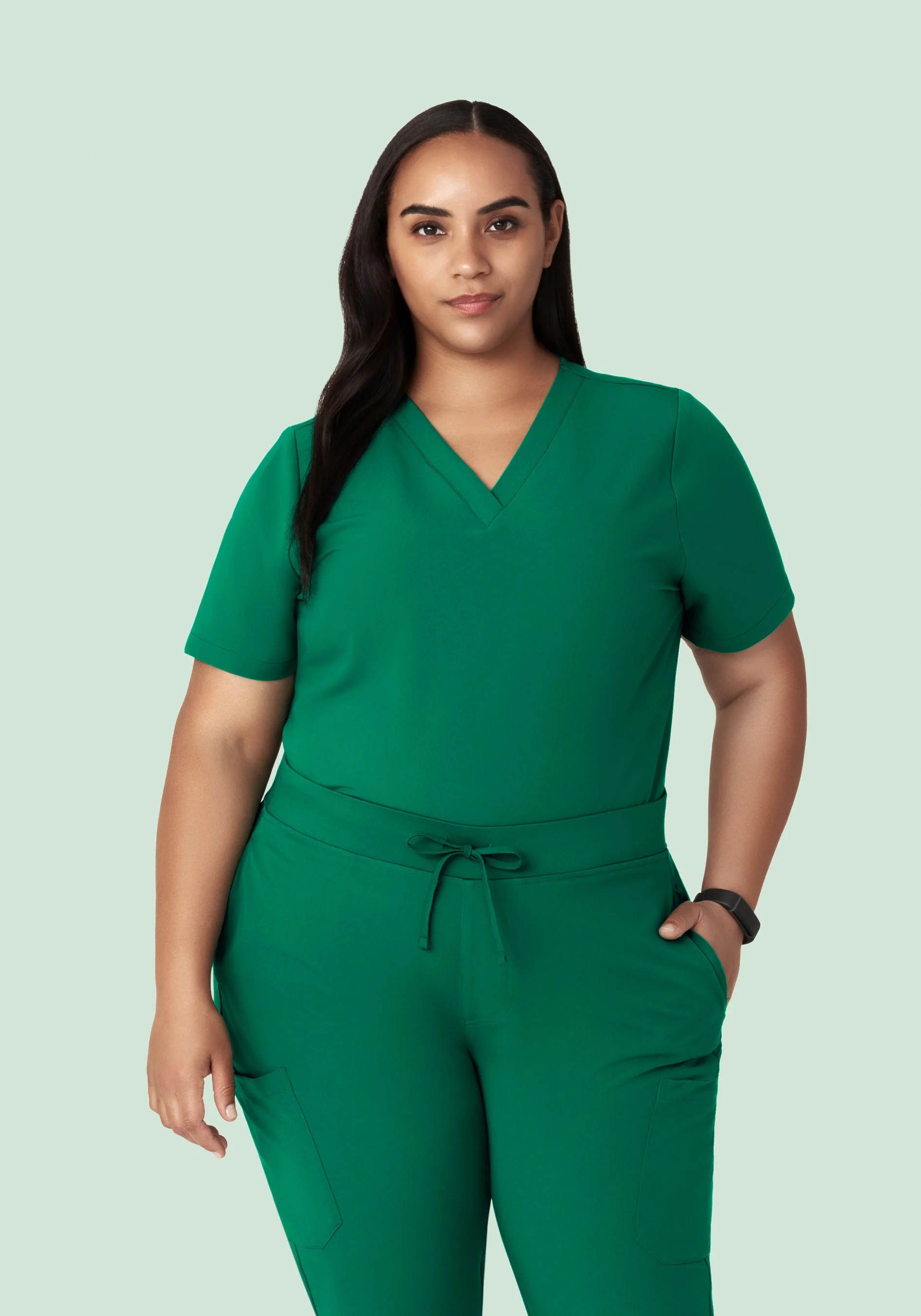 6 Pocket Top Envy Green - Image 5
