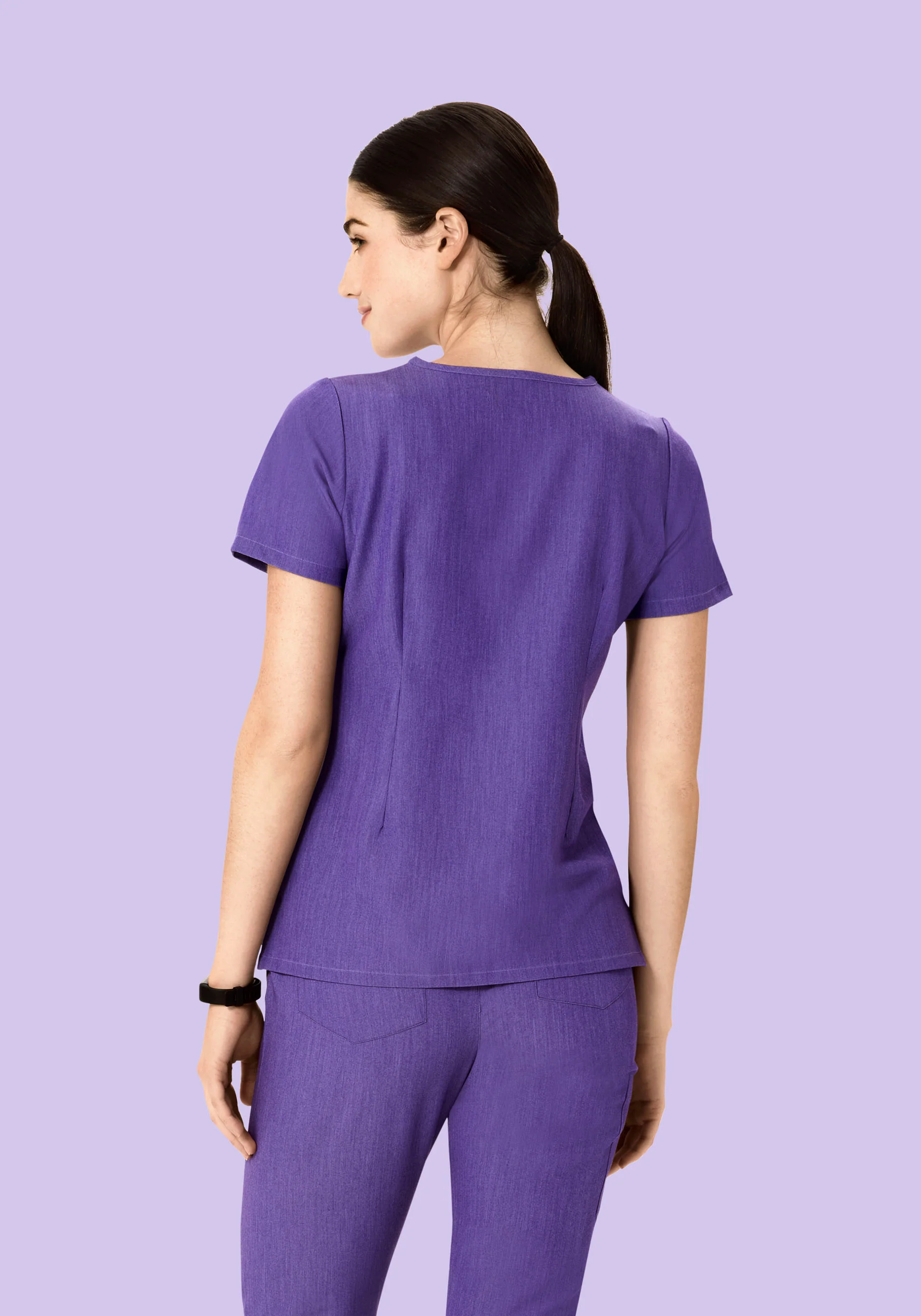 6 Pocket Top Heather Grape - Image 6