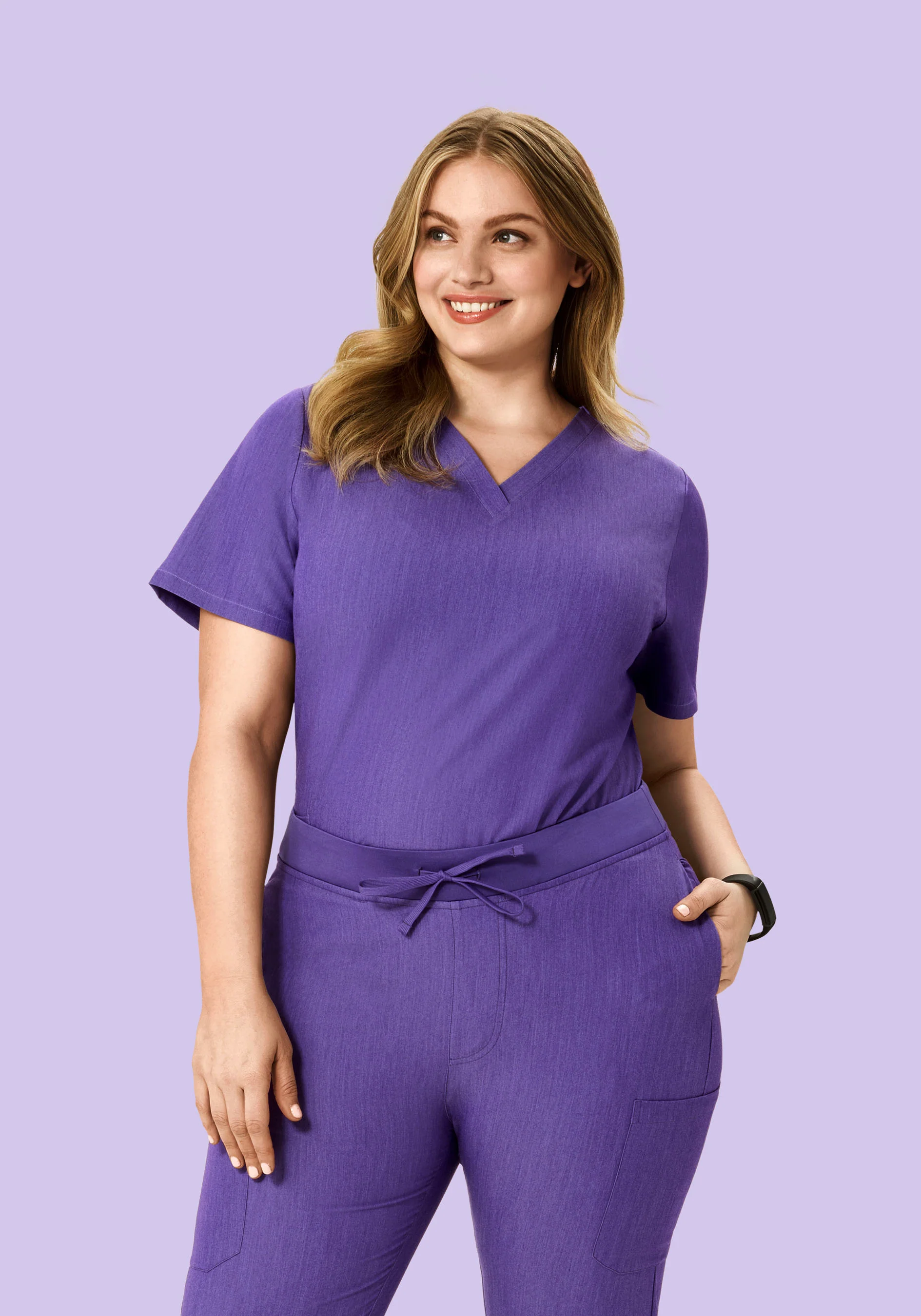 6 Pocket Top Heather Grape - Image 8
