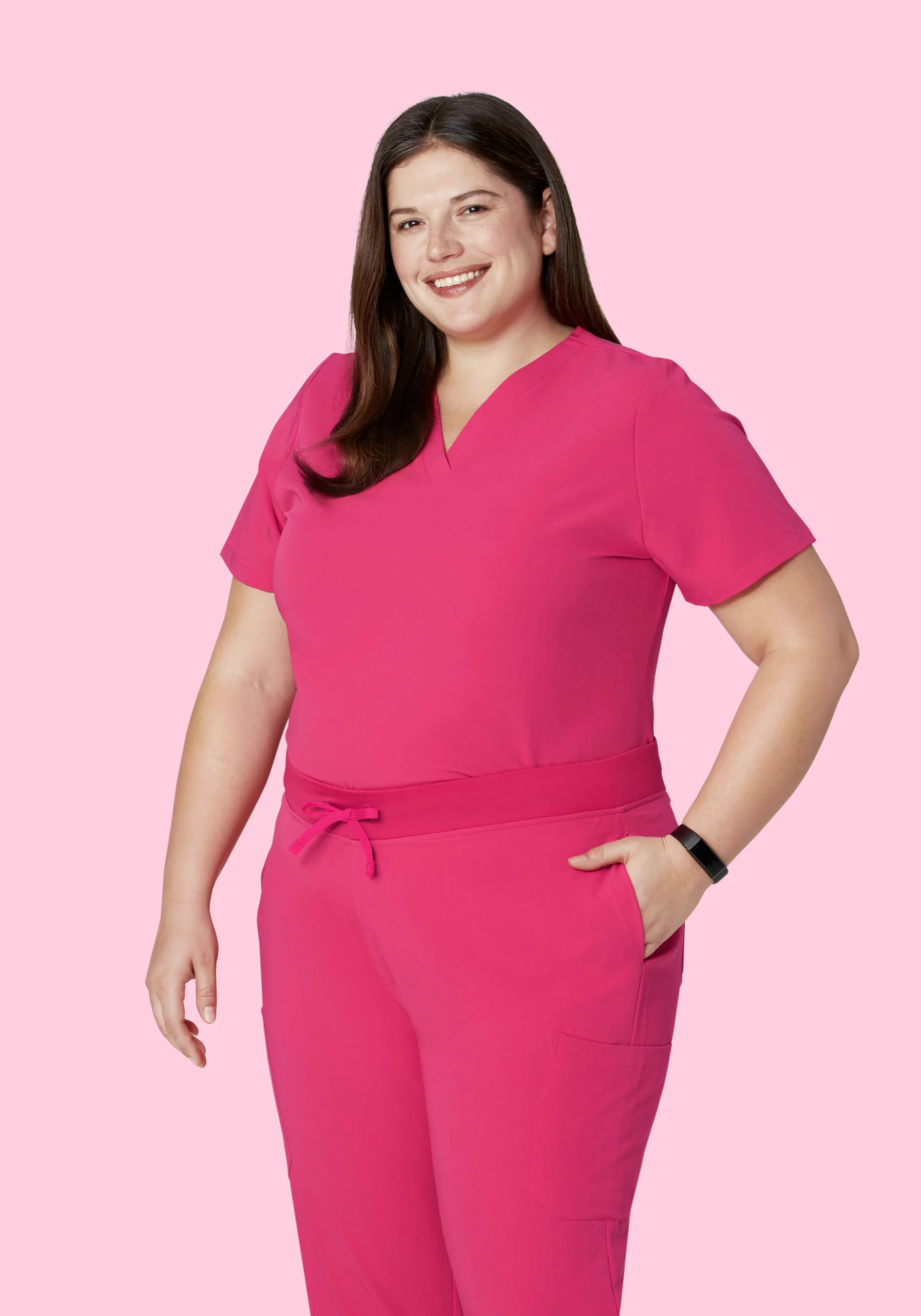 6 Pocket Top Hot Pink - Image 6