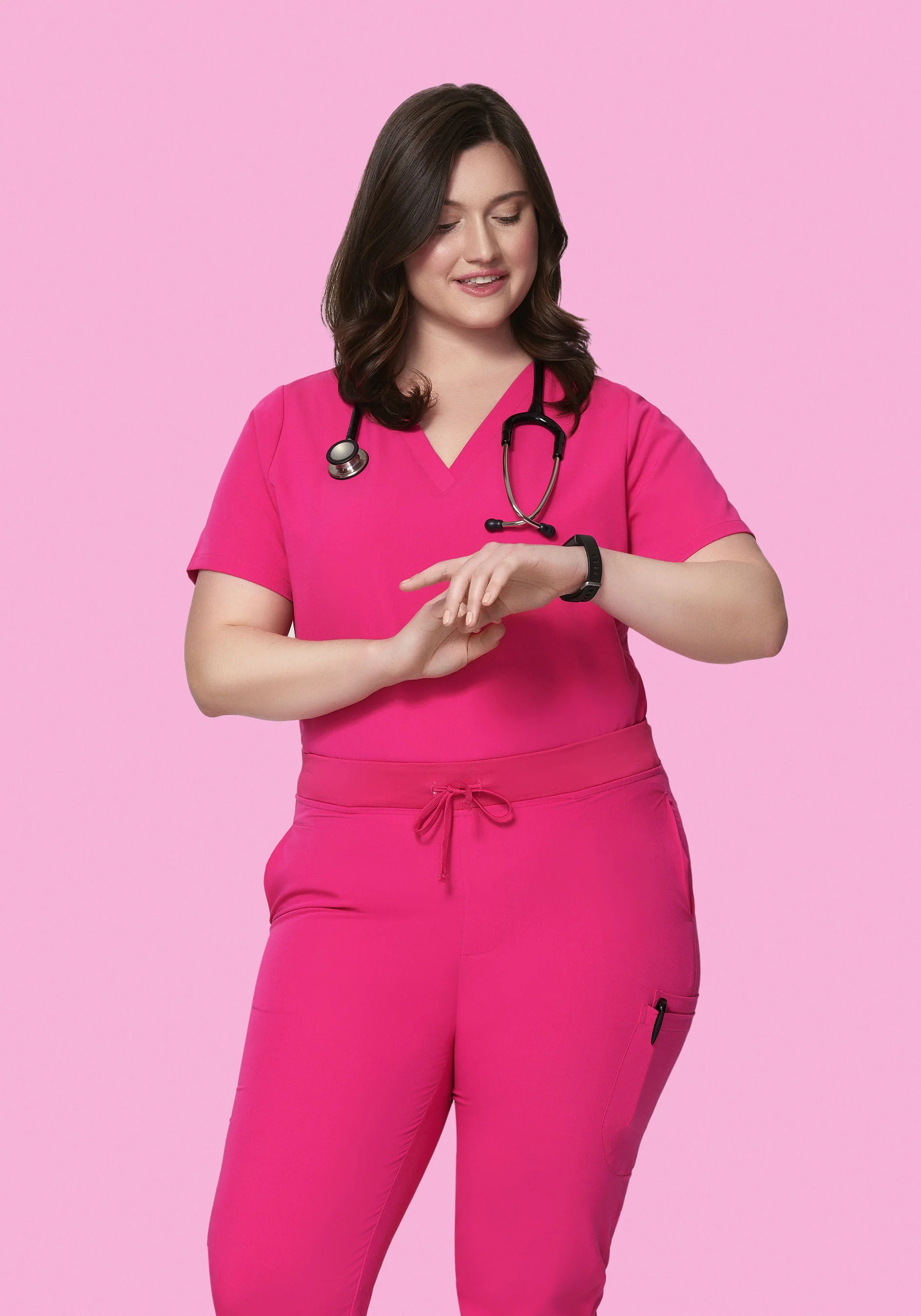 6 Pocket Top Shocking Pink - Image 6
