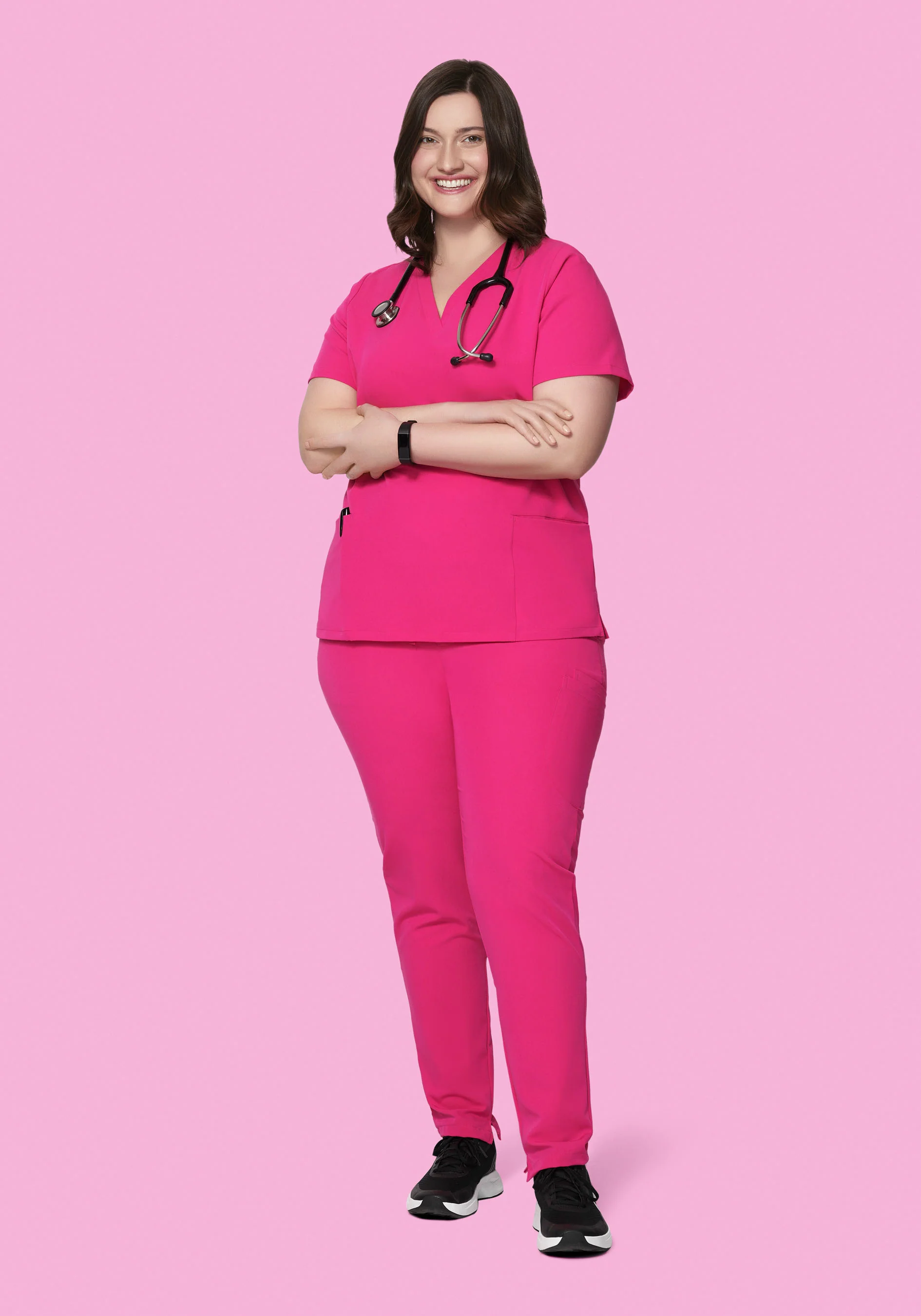 6 Pocket Top Shocking Pink - Image 7