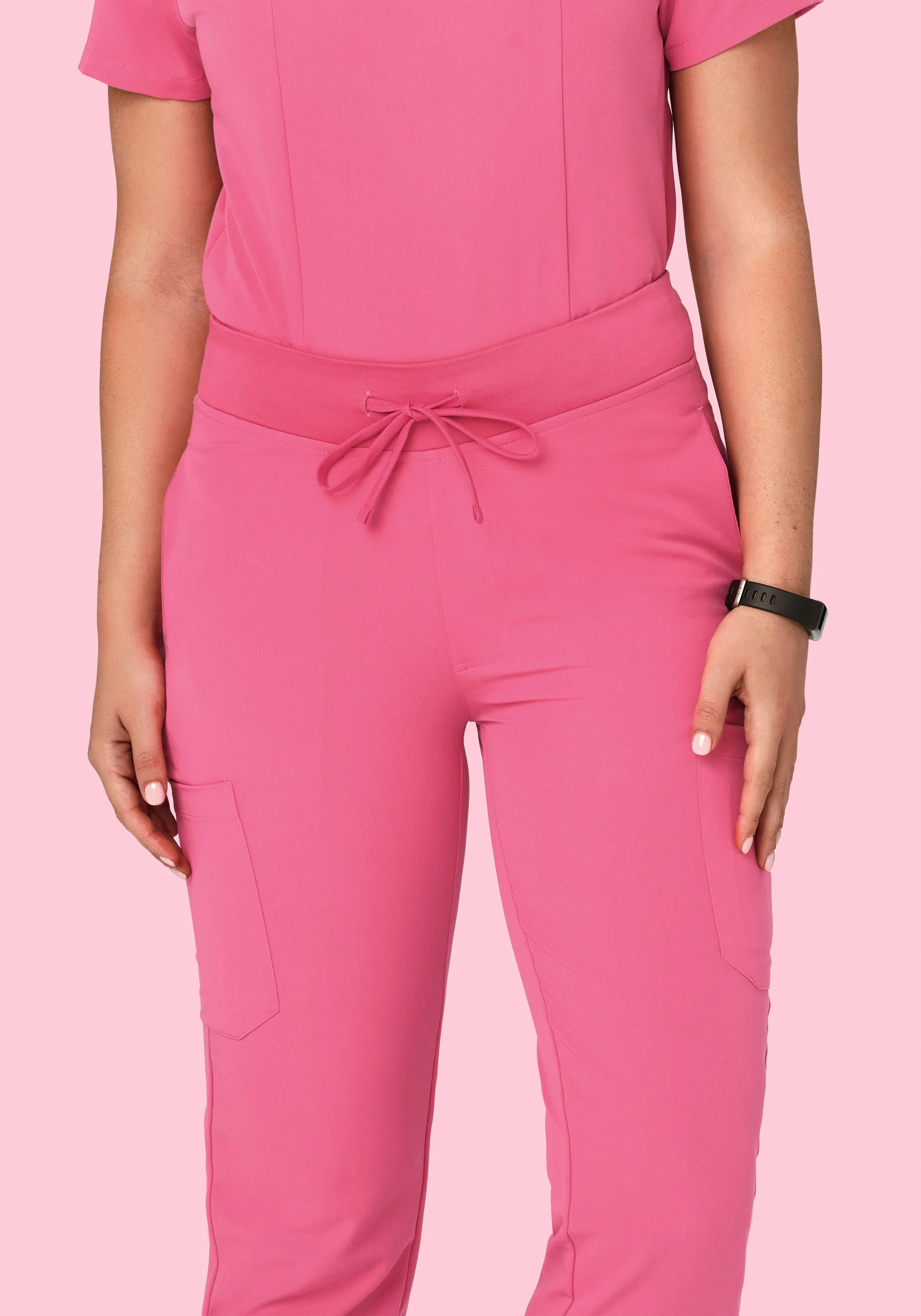 9 Pocket Cargo Pants Bubblegum - Image 3