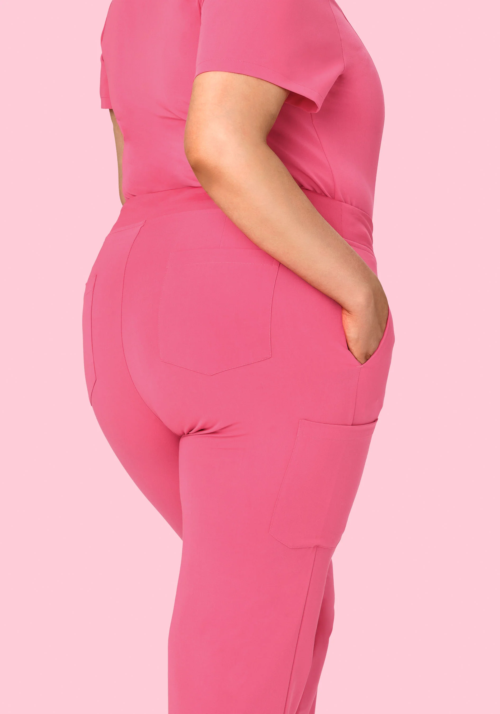 9 Pocket Cargo Pants Bubblegum - Image 7
