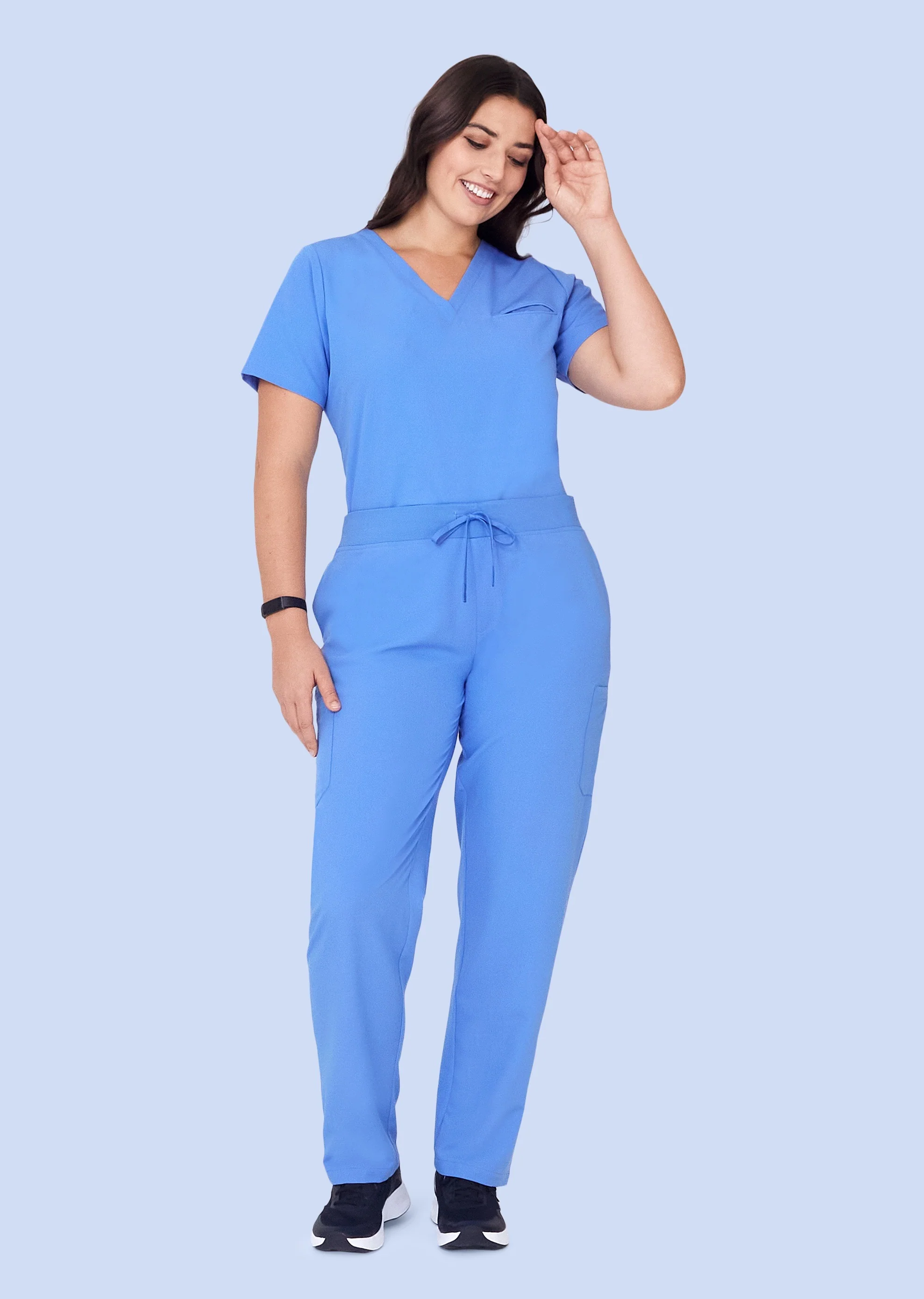 9 Pocket Cargo Pants Ceil Blue - Image 8