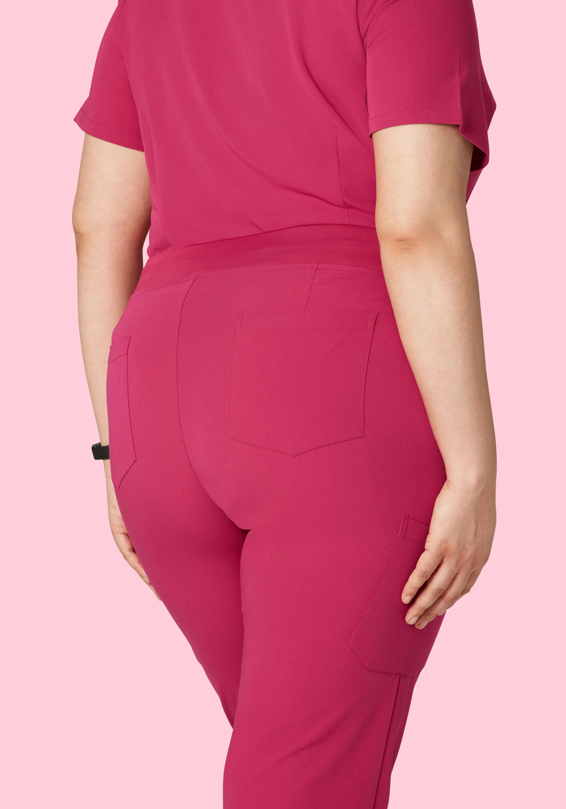 9 Pocket Cargo Pants Deep Magenta - Image 6
