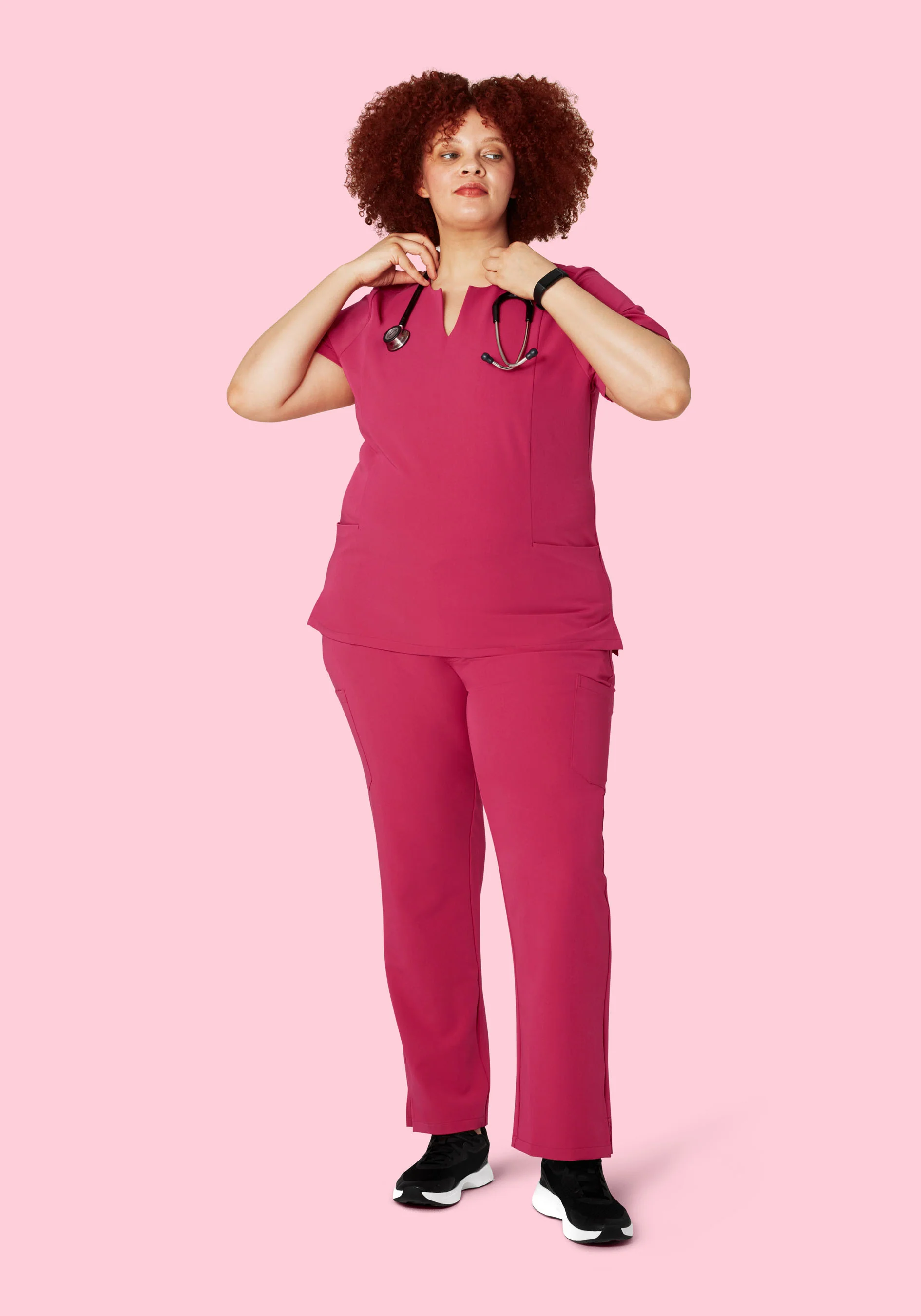 9 Pocket Cargo Pants Deep Magenta - Image 7