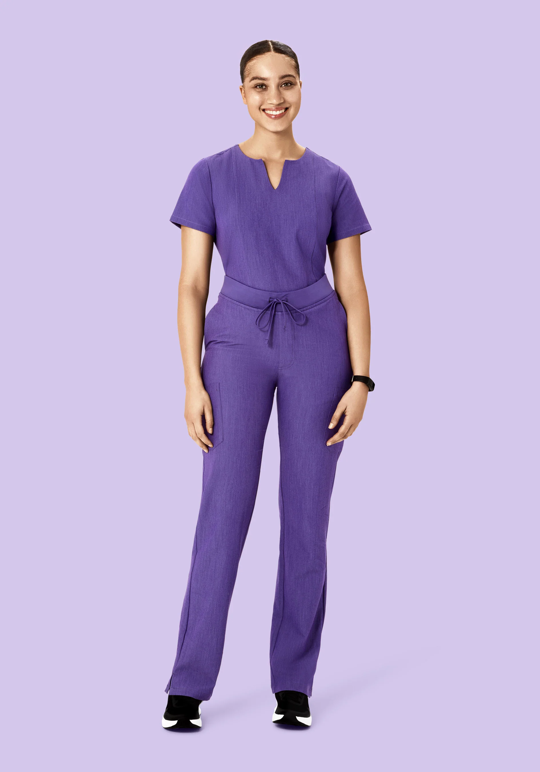 9 Pocket Cargo Pants Heather Grape - Image 2