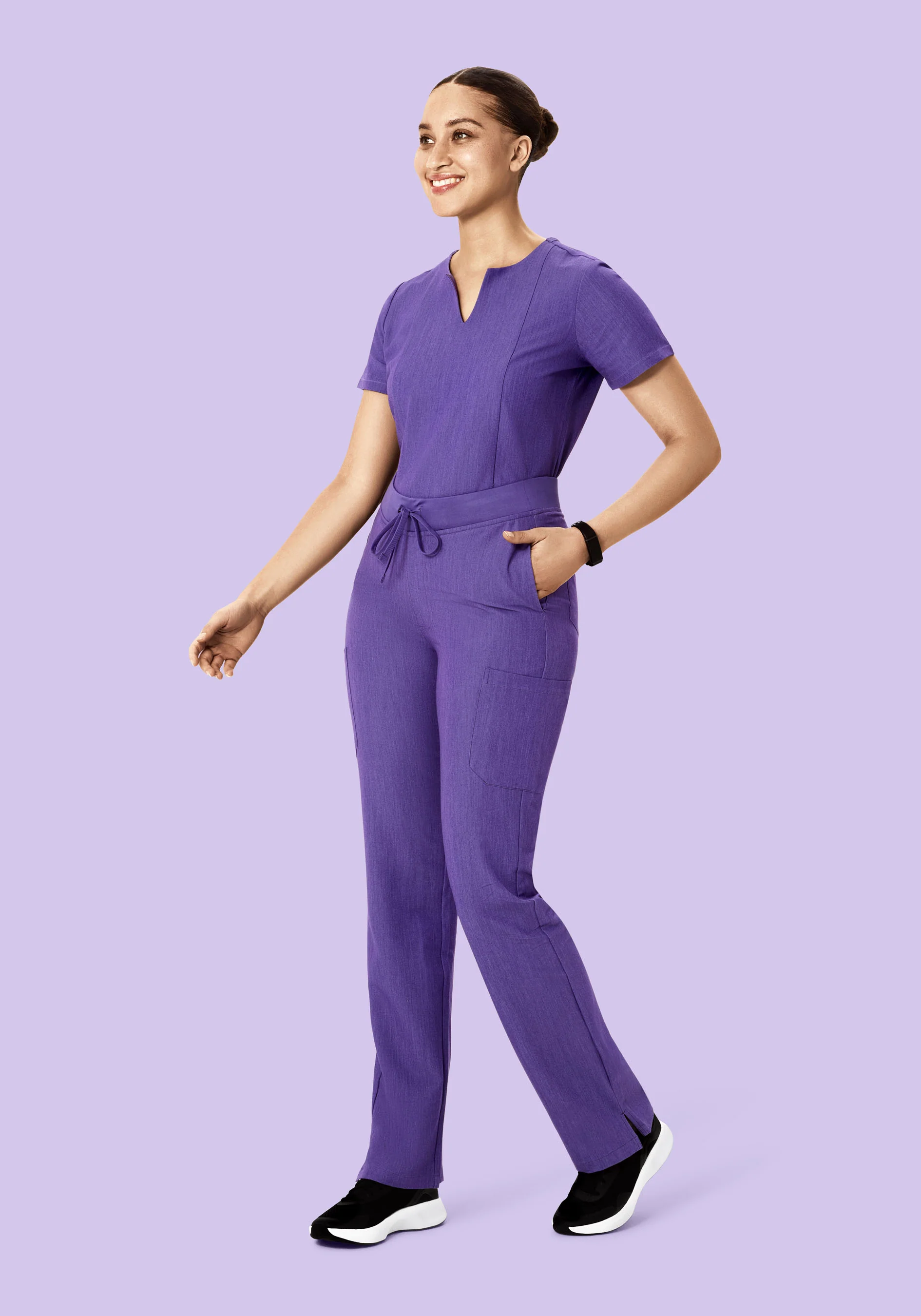 9 Pocket Cargo Pants Heather Grape - Image 4