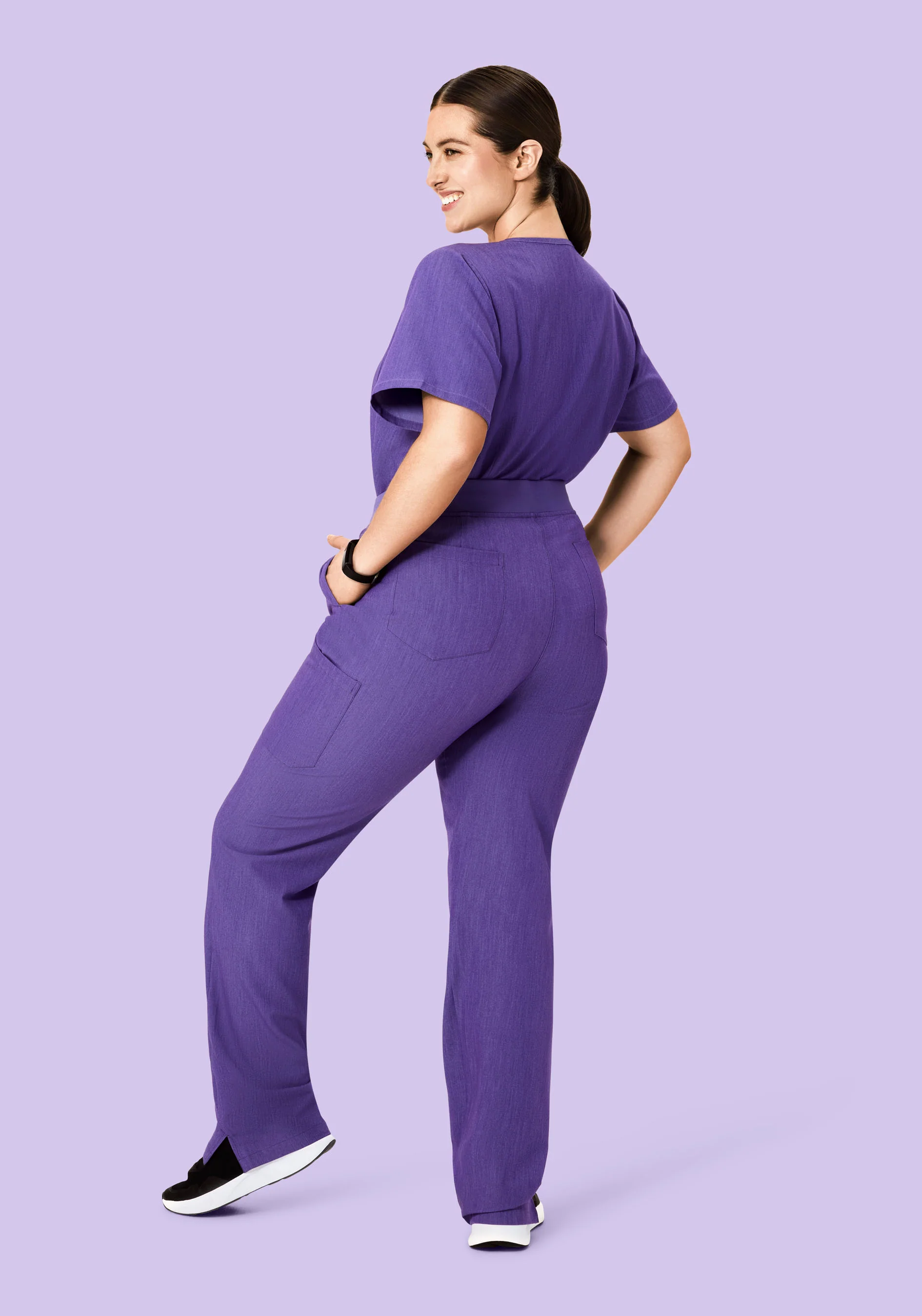 9 Pocket Cargo Pants Heather Grape - Image 8