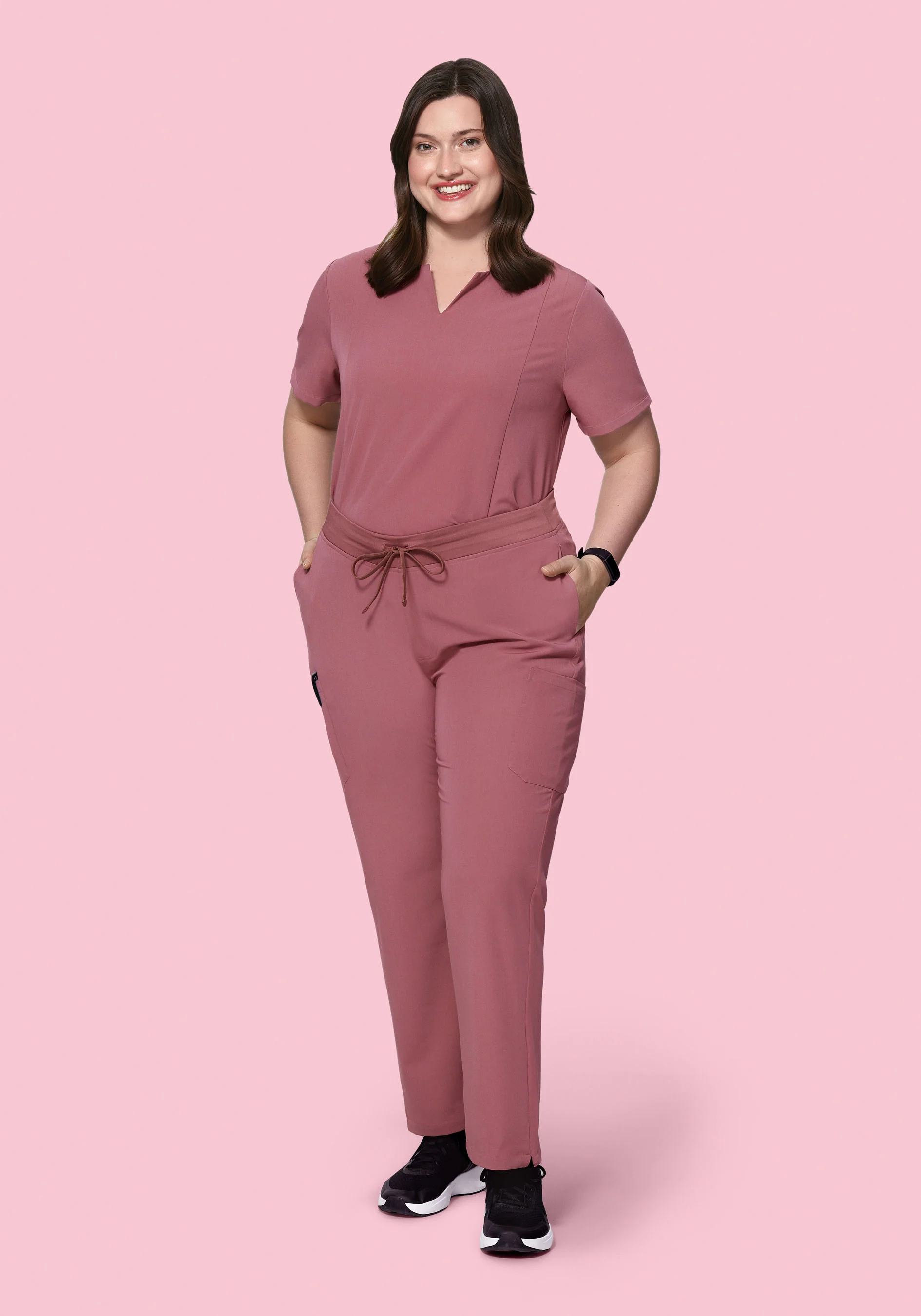 9 Pocket Cargo Pants Mauve - Image 5