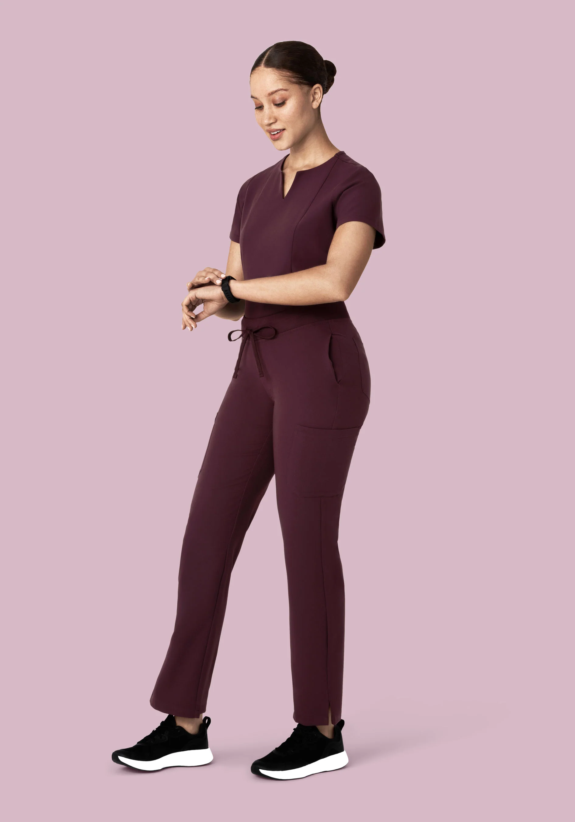 9 Pocket Cargo Pants Merlot - Image 2