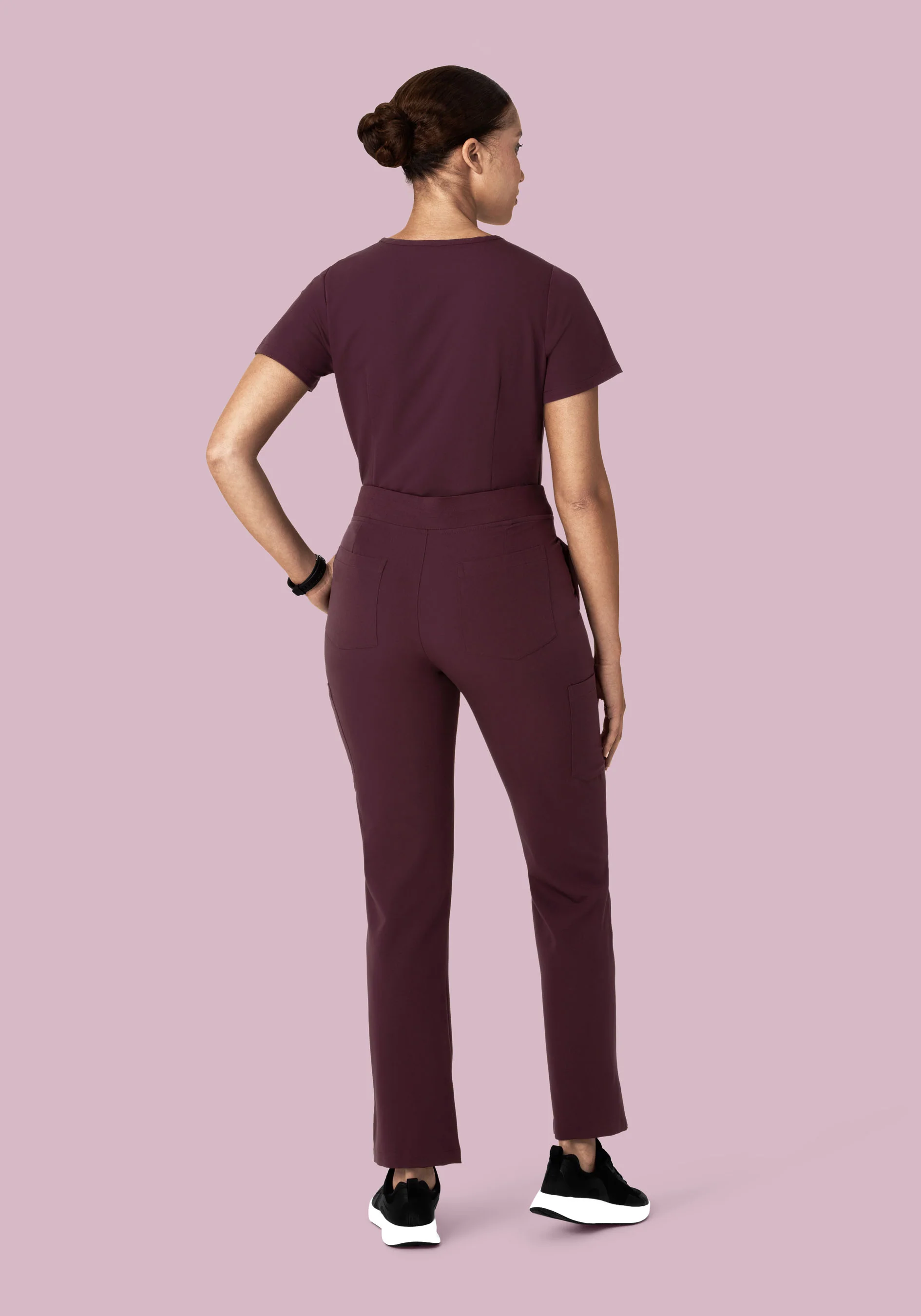 9 Pocket Cargo Pants Merlot - Image 6
