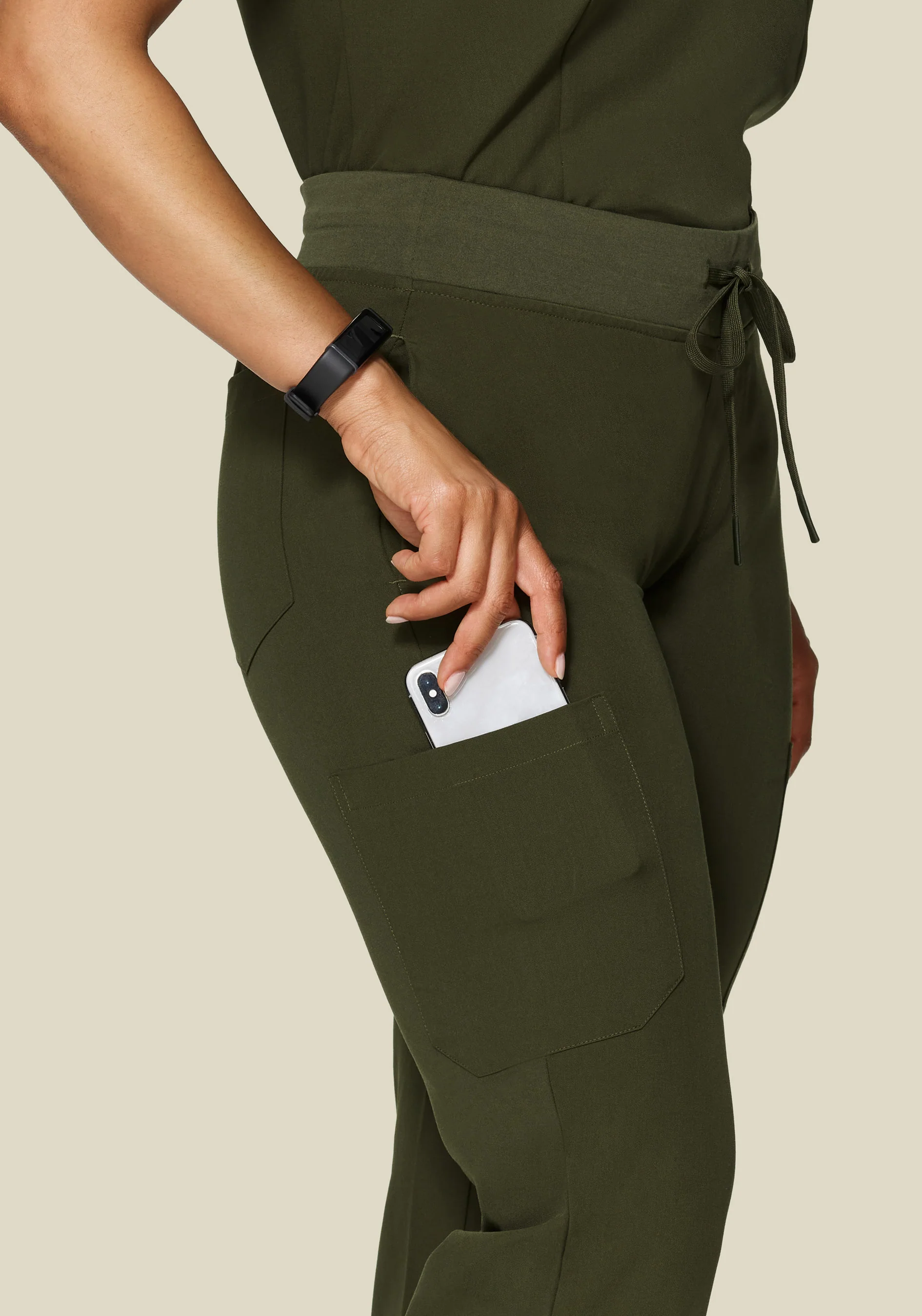 9 Pocket Cargo Pants Olive - Image 3