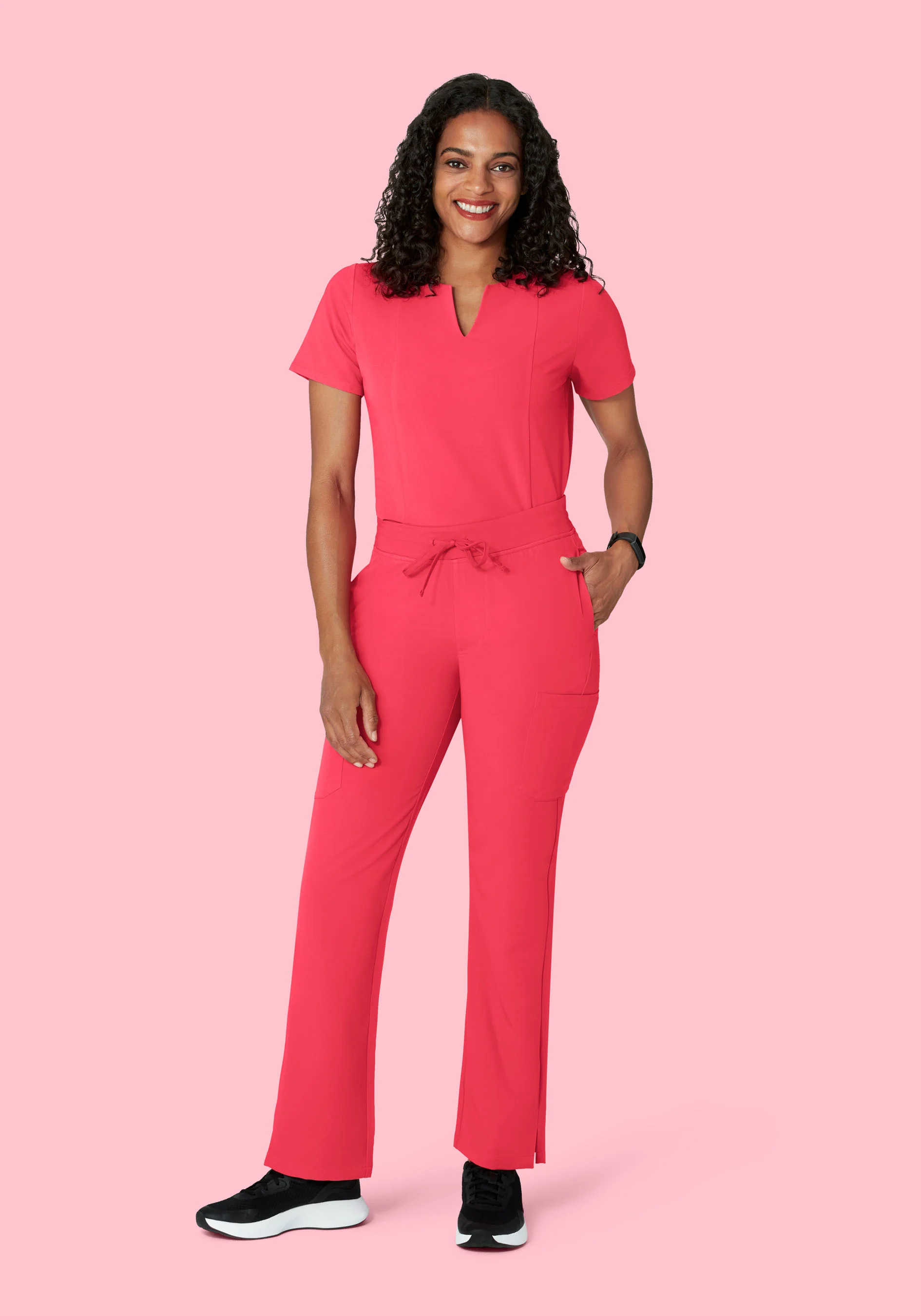9 Pocket Cargo Pants Paradise Pink - Image 2