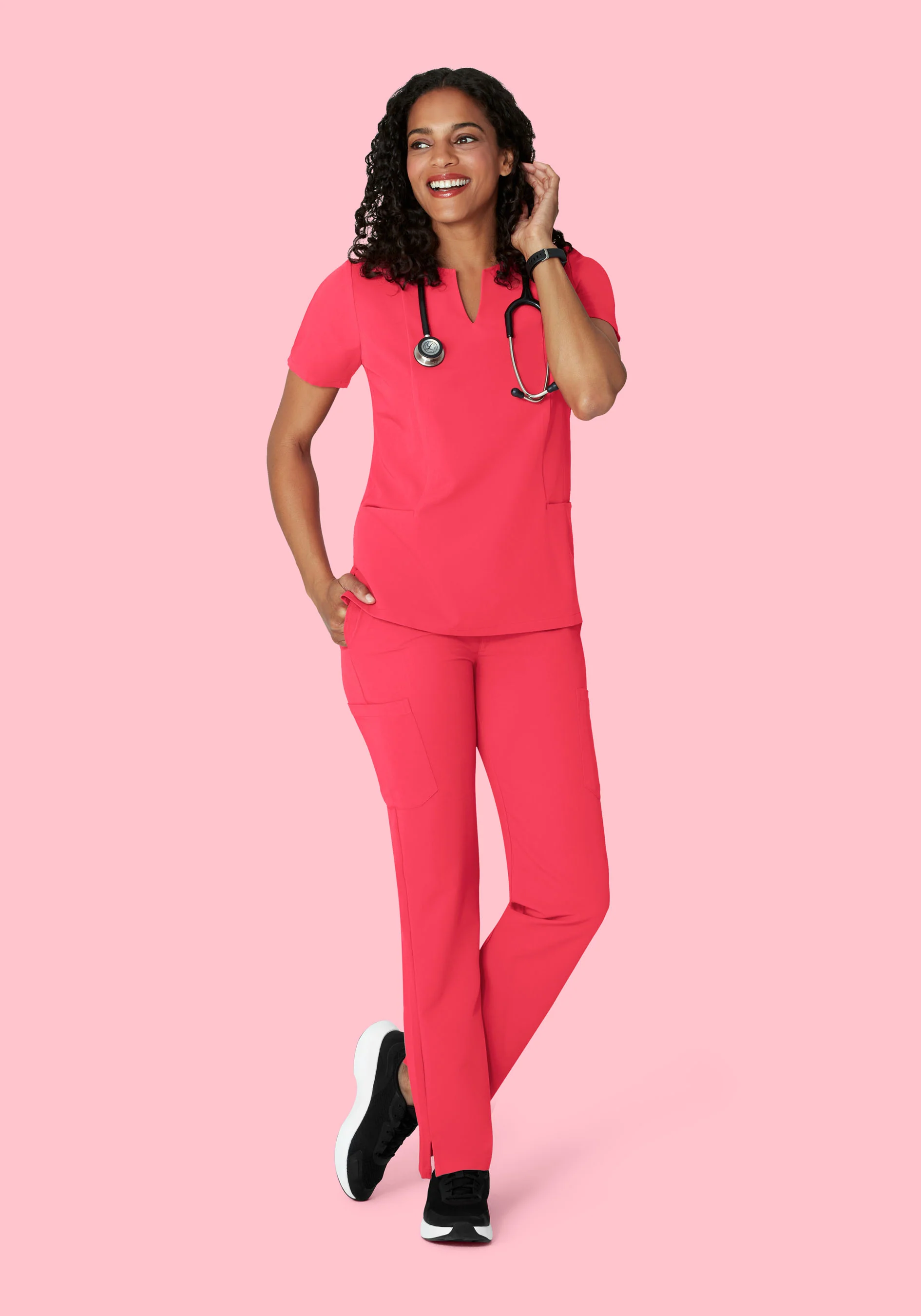 9 Pocket Cargo Pants Paradise Pink - Image 4