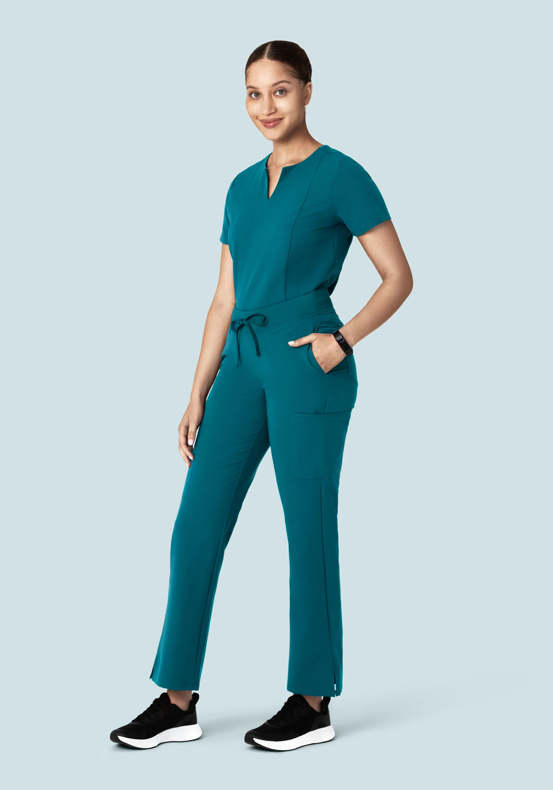 9 Pocket Cargo Pants Peacock - Image 2