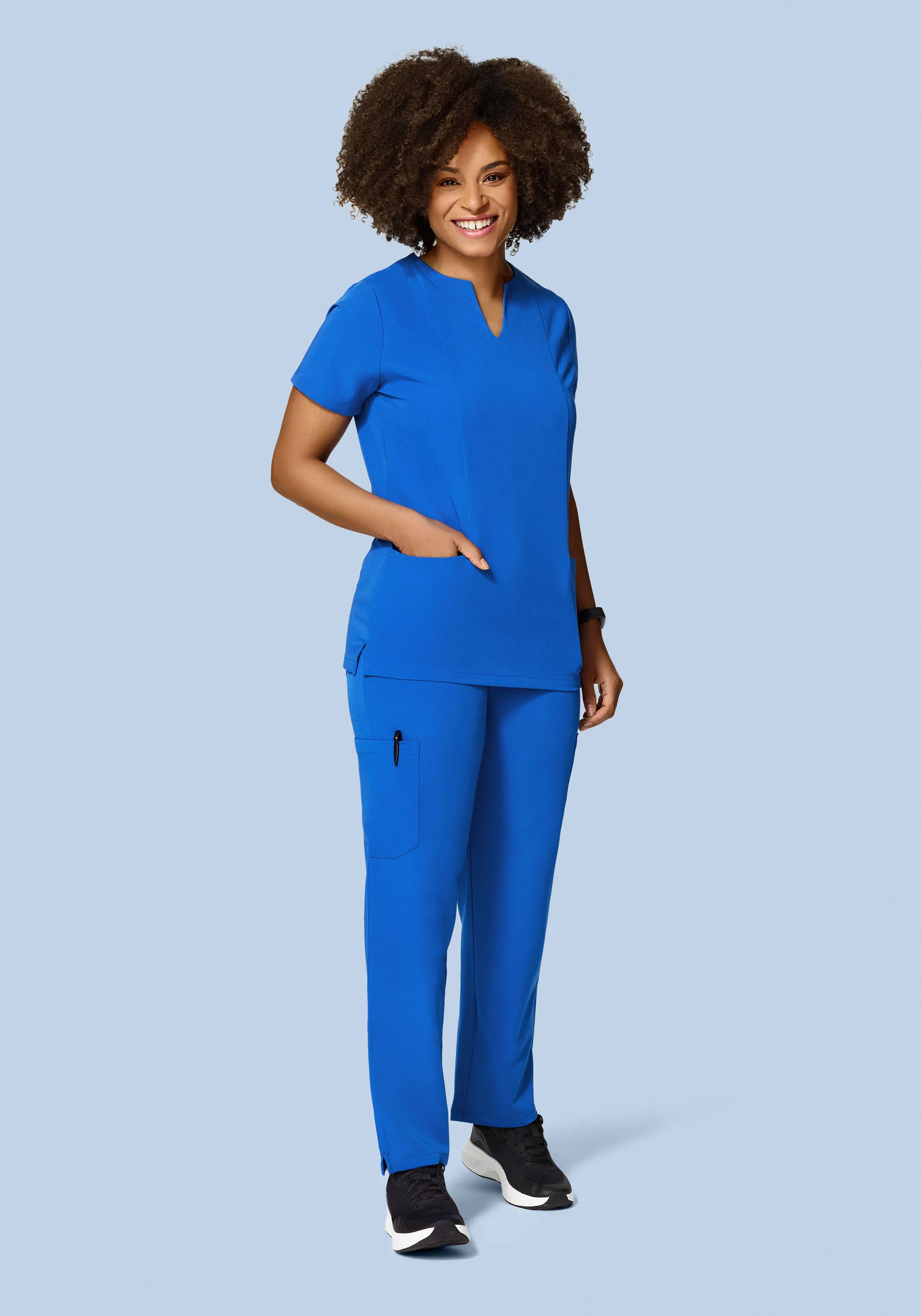 9 Pocket Cargo Pants Royal Blue - Image 4