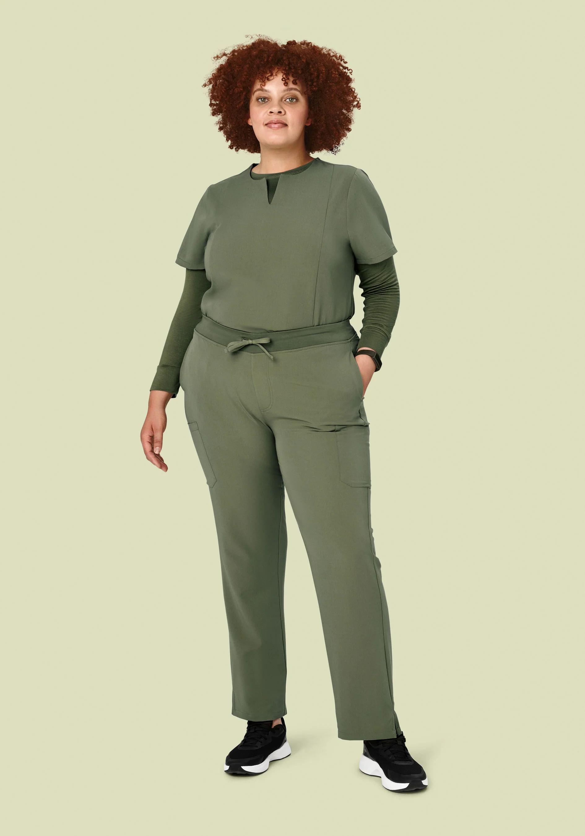 9 Pocket Cargo Pants Sage - Image 6