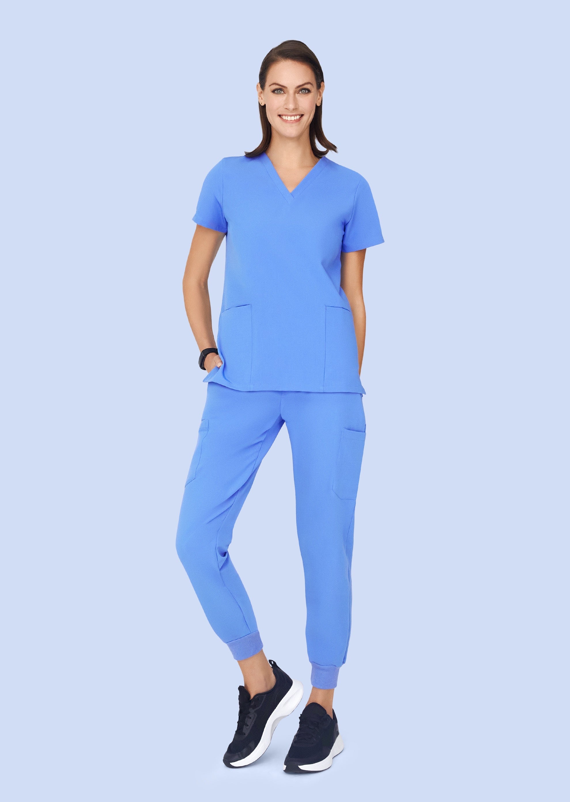 9 Pocket Joggers Ceil Blue - Image 5