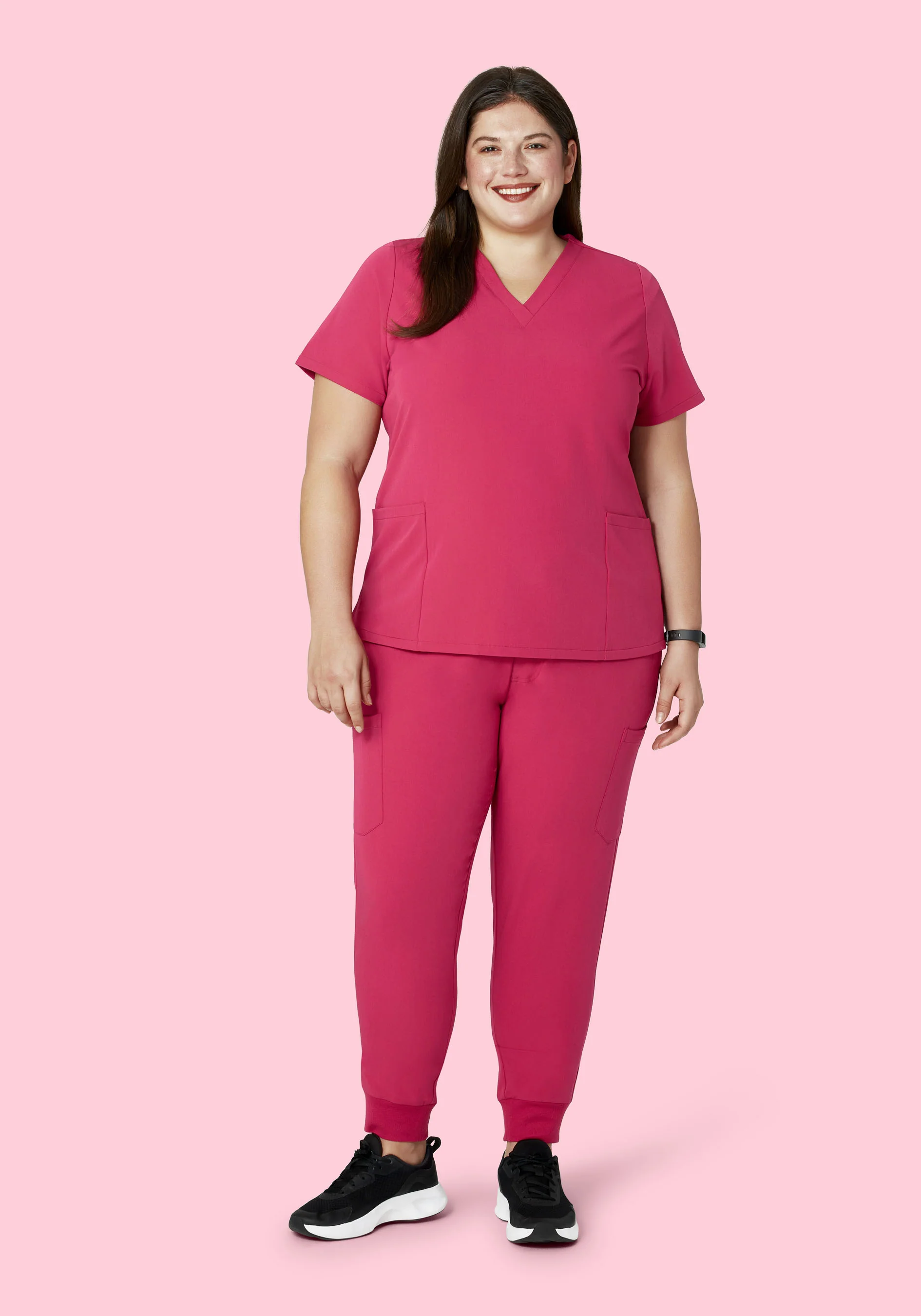 9 Pocket Joggers Deep Magenta - Image 8